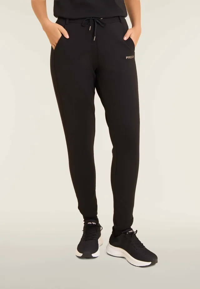 freddy-pantalon-femme-slim-molleton-fentes-lat-rales image 1