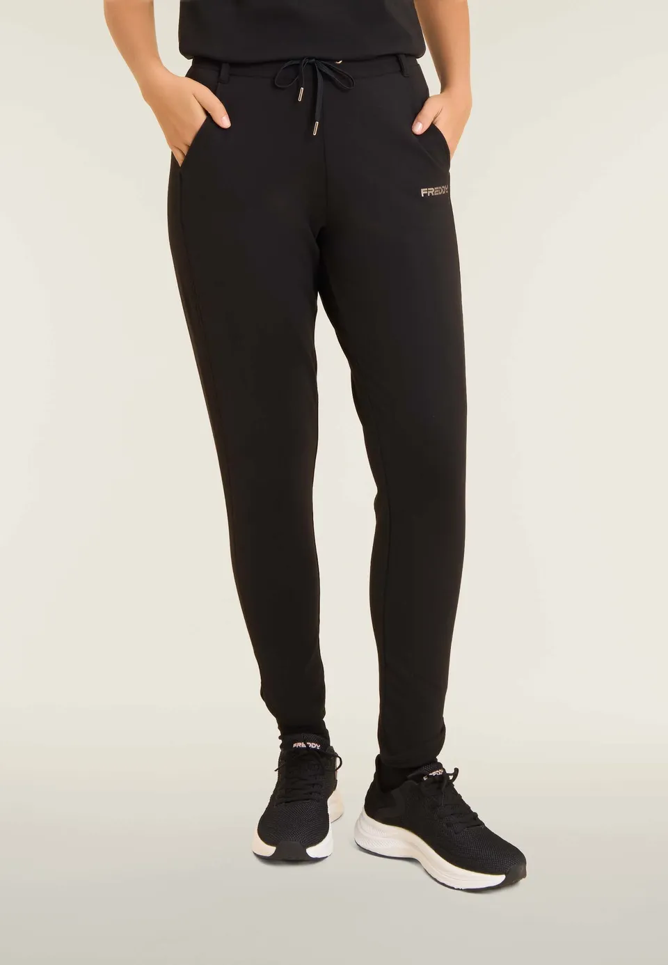 freddy-pantalon-femme-slim-molleton-fentes-lat-rales image 1