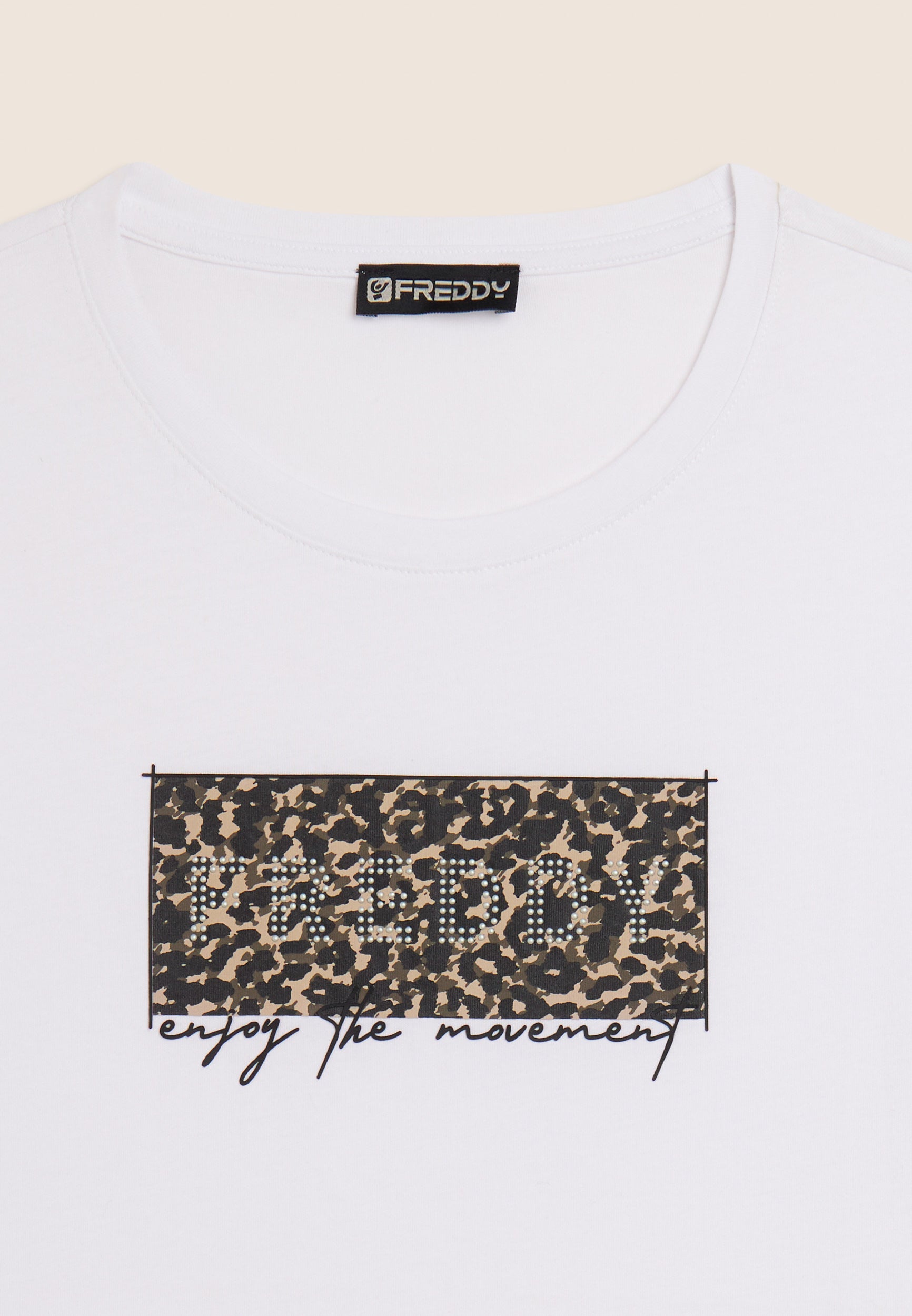freddy-t-shirt-leopard-borchie-t-shirt-coton-supima-regular image 7