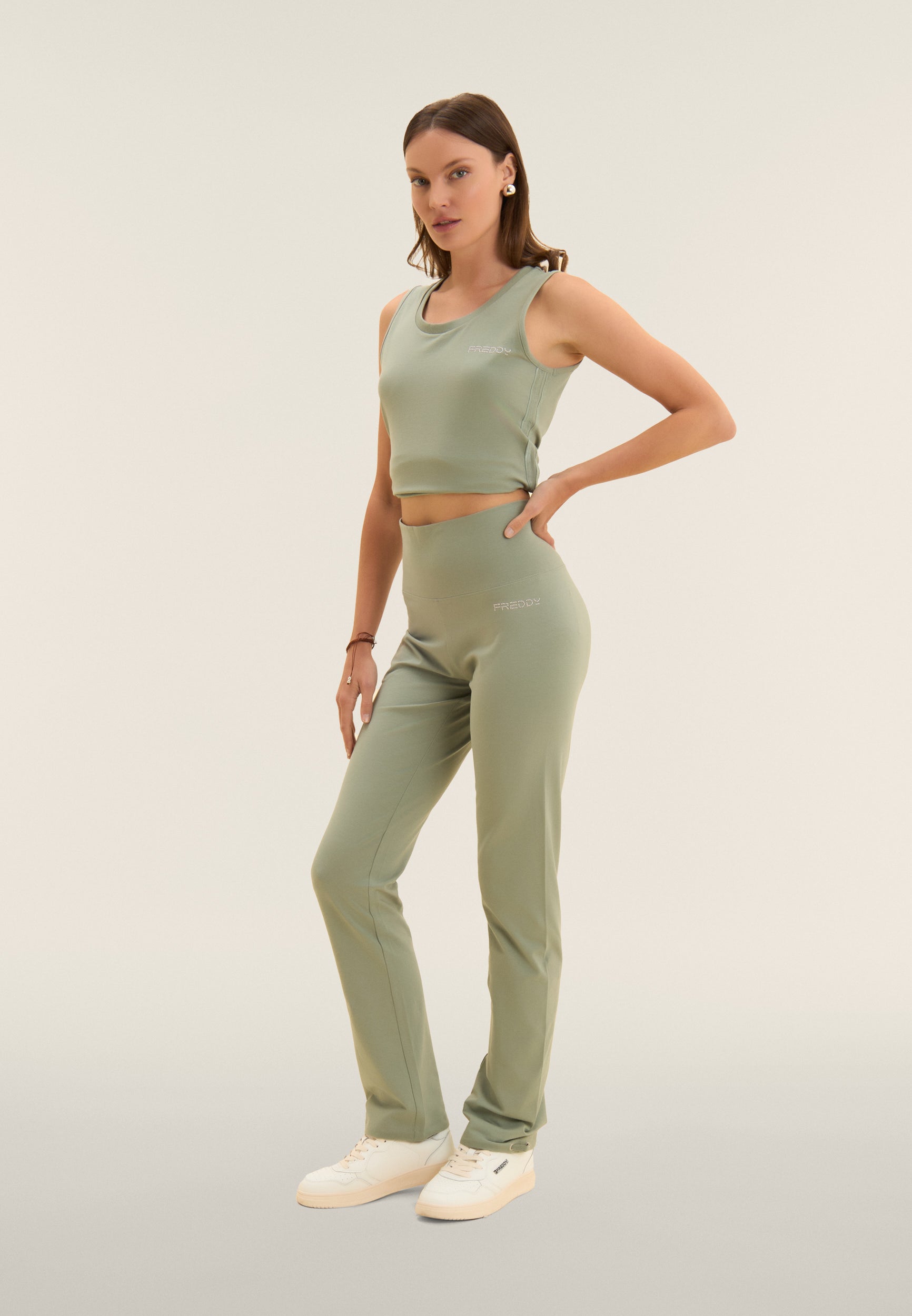 freddy-pantalon-sport-jersey-stretch-coton-fond-r-glable-perles image 2