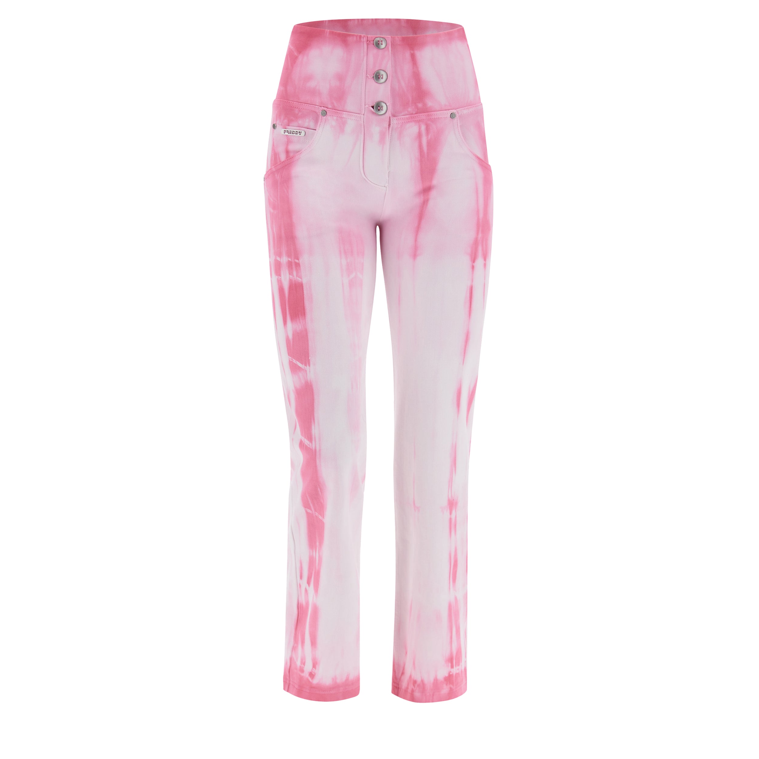 freddy-wr-up-pantalon-push-up-cropped-wide-gabardine-tie-dye image 4