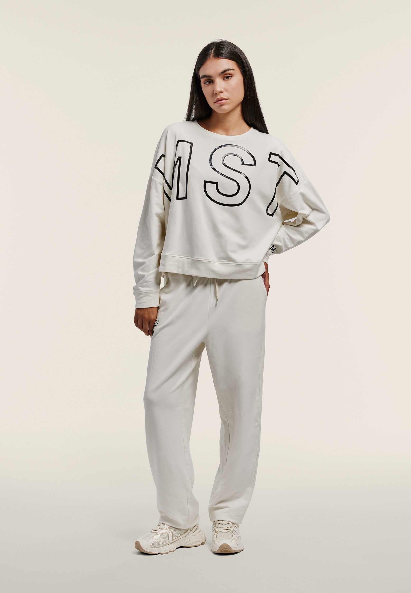 freddy-sweat-femme-oversize-cropped-maxi-print-coton image 2