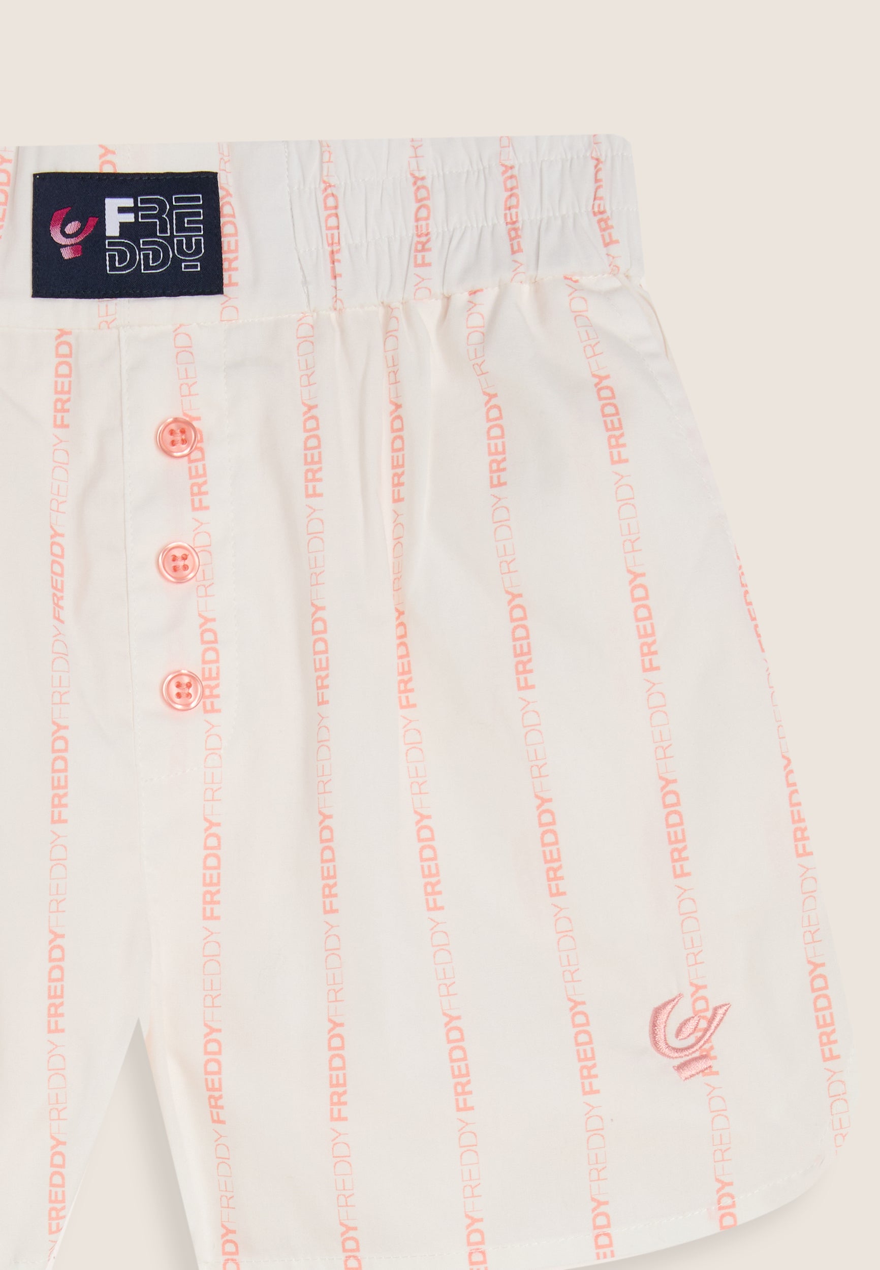 freddy-pantaloncini-bambina-short-coton-fille-rayures-logot-es image 3