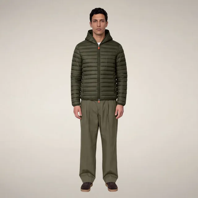 save-the-duck-donald-doudoune-homme-vert-terra-capuche image 1