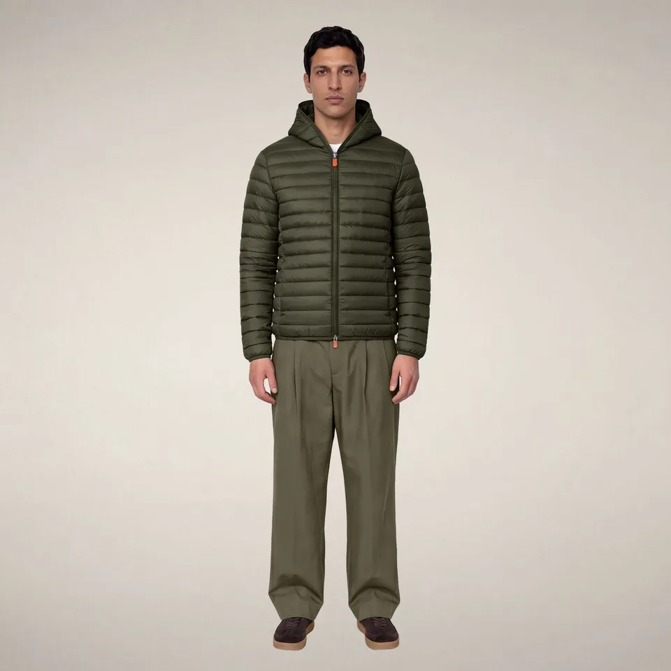 save-the-duck-donald-doudoune-homme-vert-terra-capuche image 1