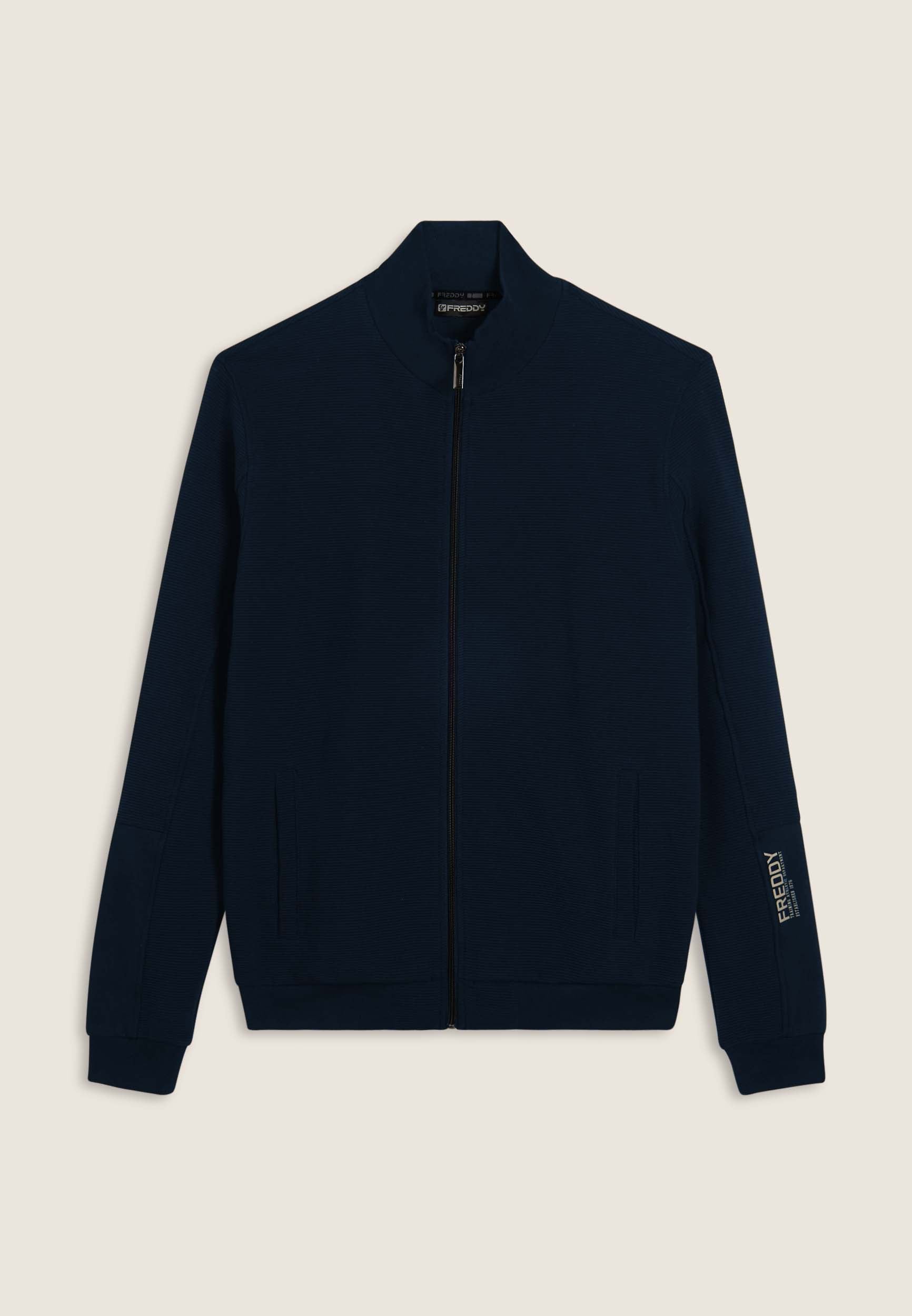 freddy-sweat-full-zip-ray-graphique-manche-homme image 8