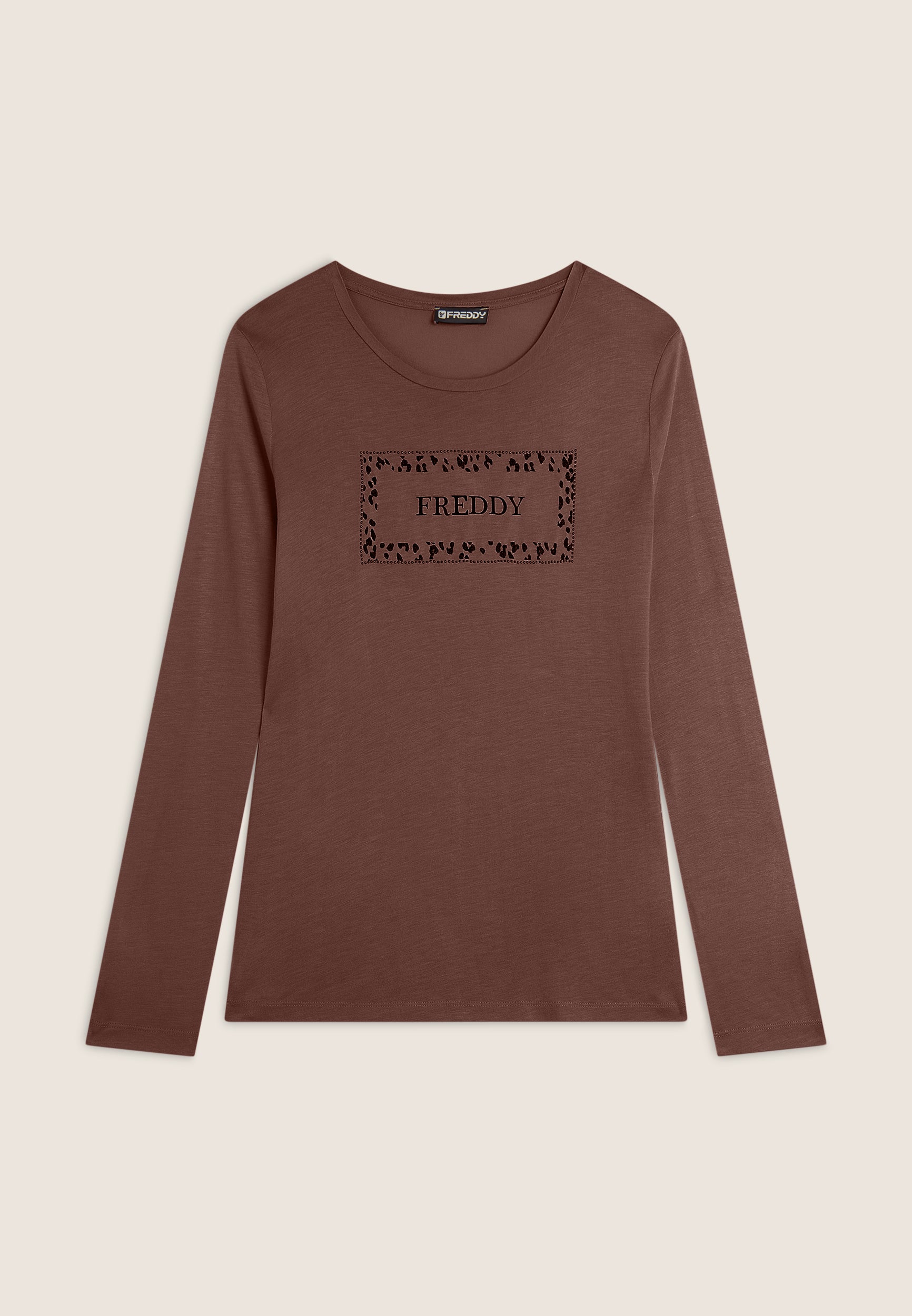 freddy-t-shirt-femme-manches-longues-animalier-or-rose image 8