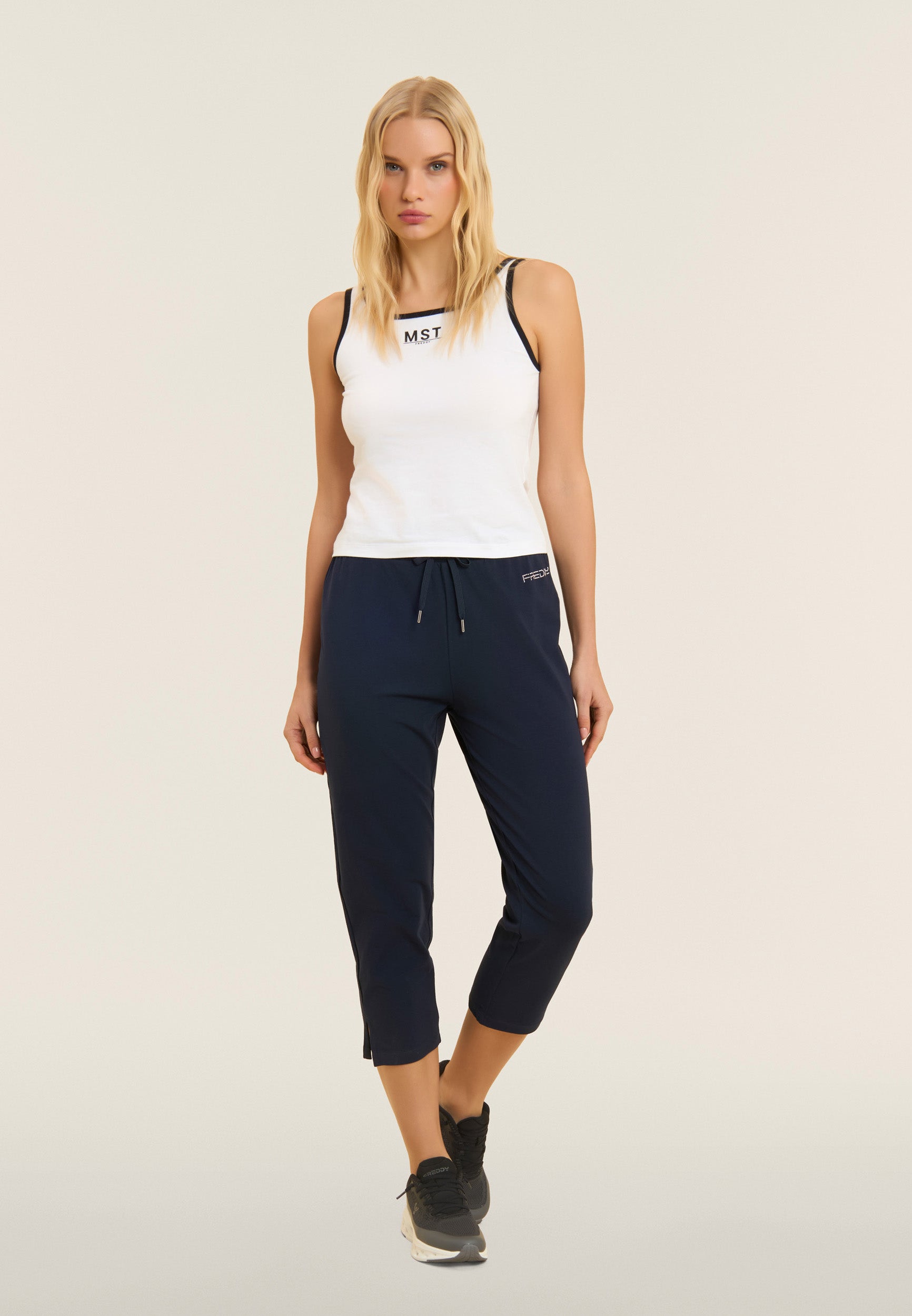 freddy-pantalon-capri-regular-avec-cordon-et-logo-perles image 5