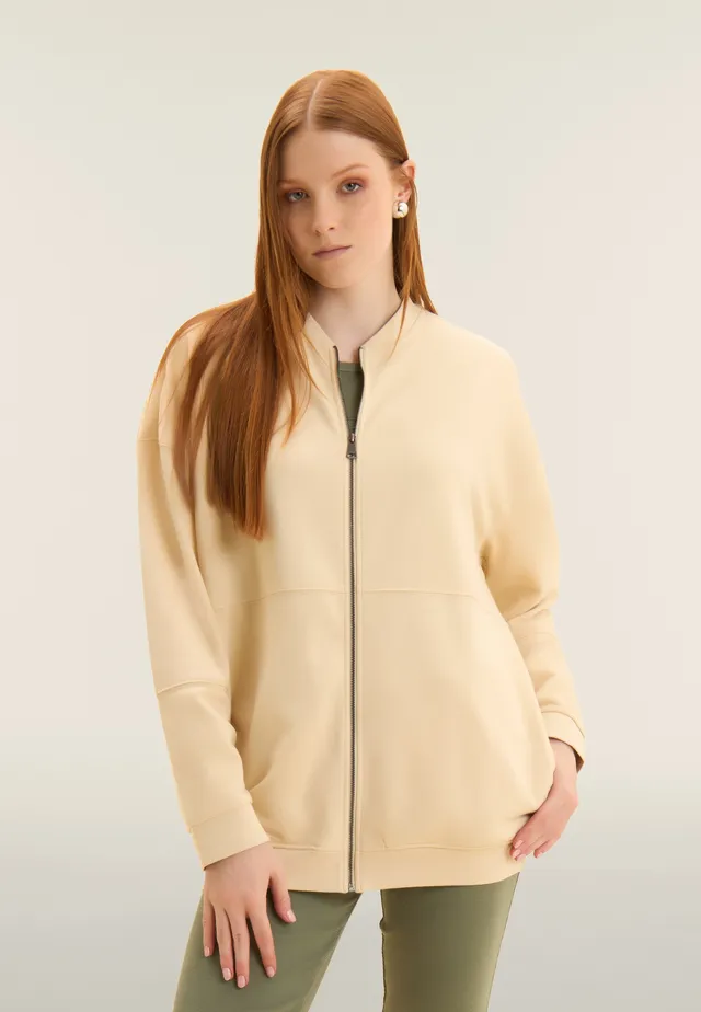 freddy-sweat-zip-oversize-feel-the-flow-sweat-femme image 1