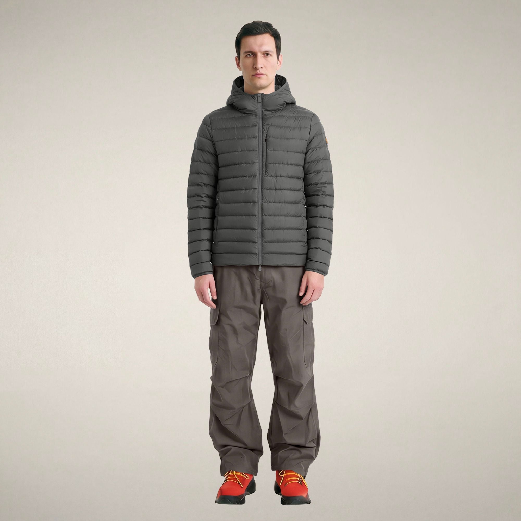 save-the-duck-juncus-piumino-homme-gris-canon-de-fusil image 1