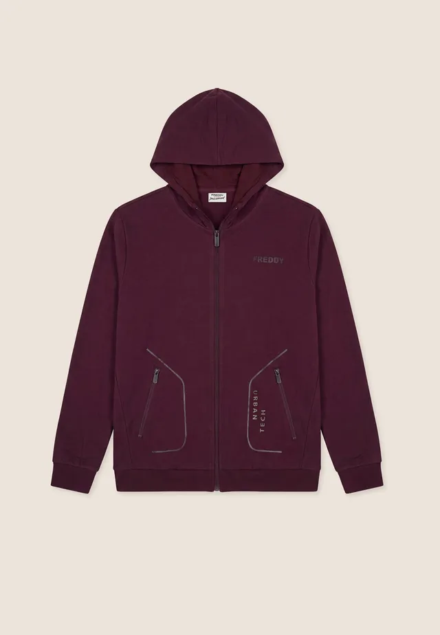 freddy-felpa-uomo-tecnica-cappuccio-zip-wr-up image 1