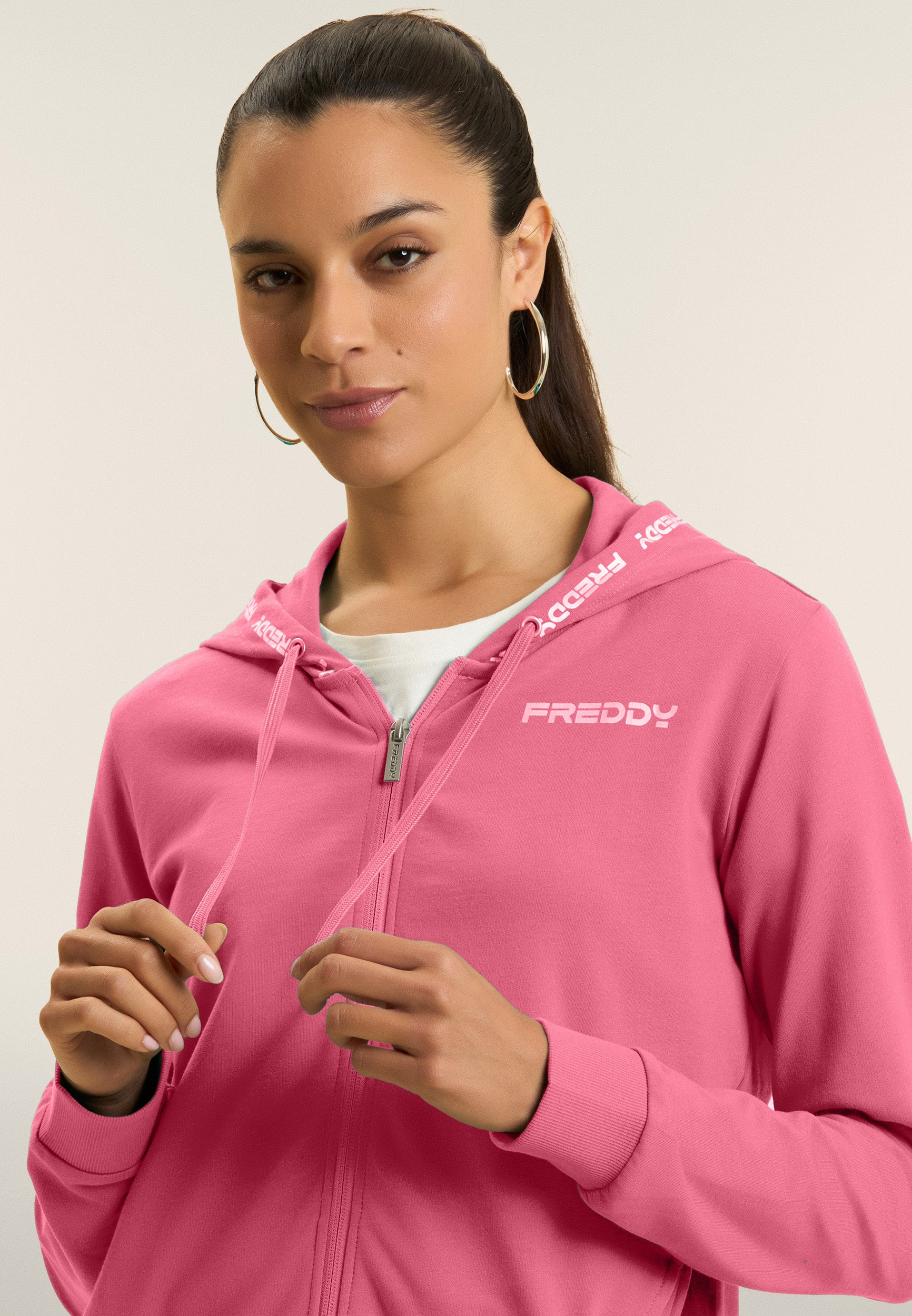 freddy-surv-tement-zip-capuche-interlock-coton-contrast image 5