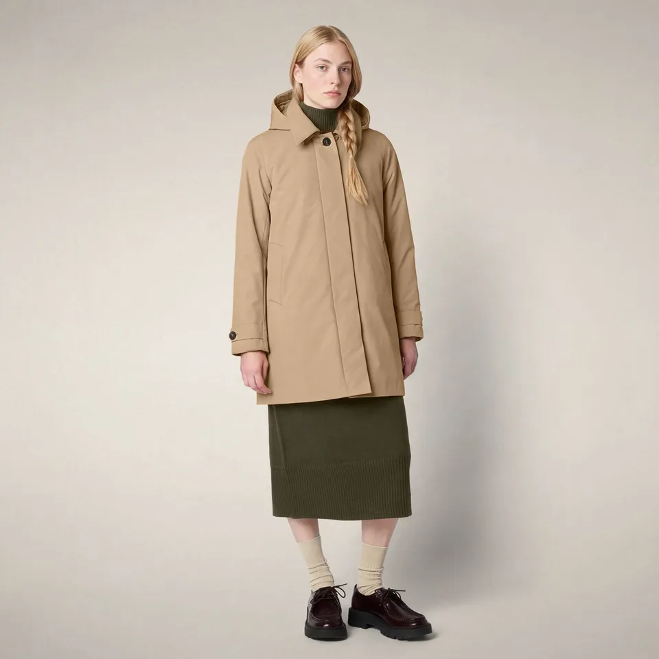 save-the-duck-embie-imperm-able-femme-beige-stardust image 1