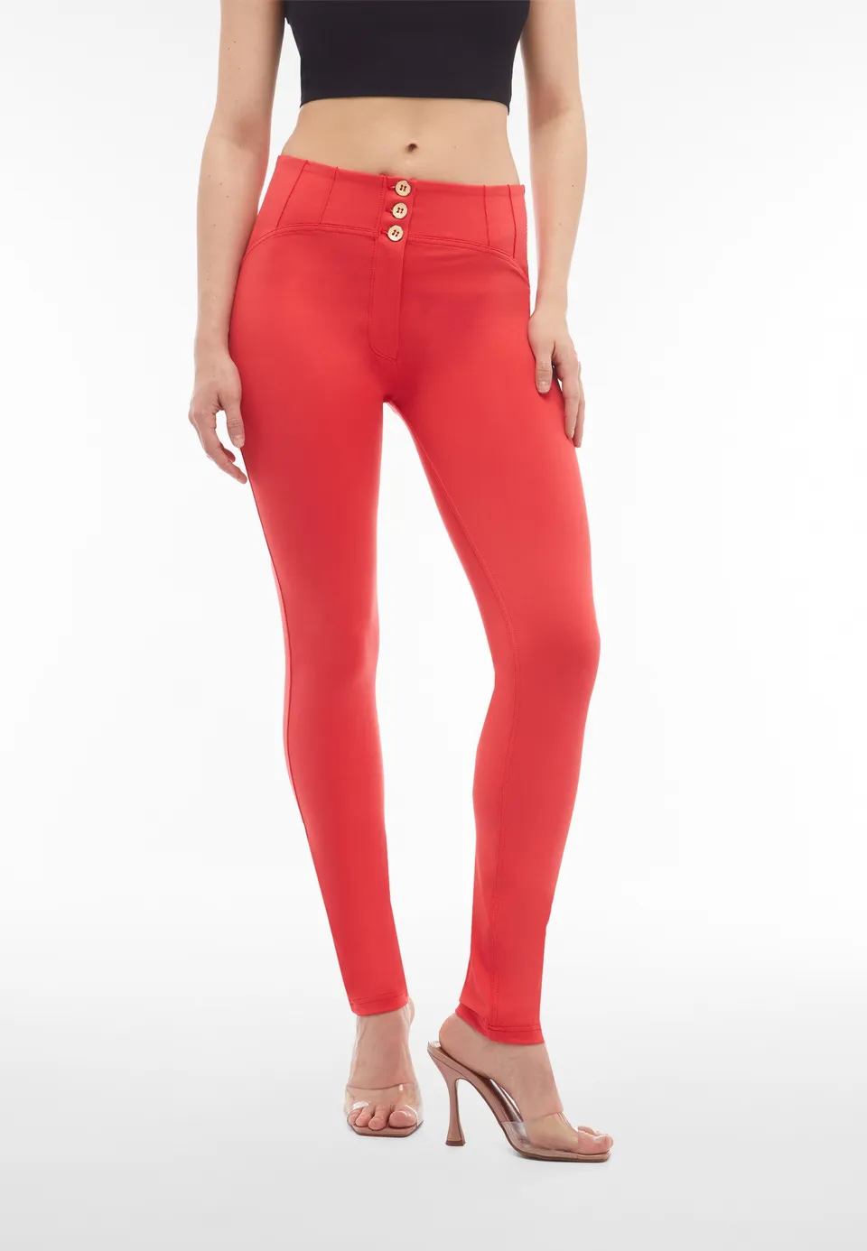 freddy-wr-up-pantalon-push-up-femme-taille-haute-boutons-surpiq-res image 1