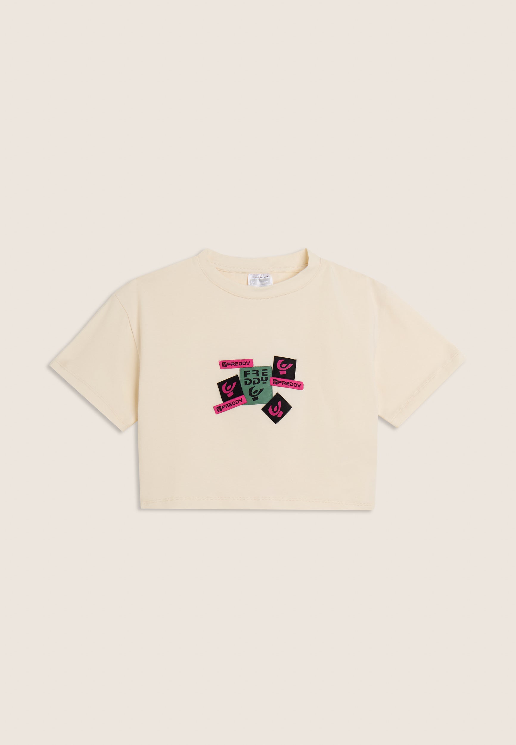 freddy-t-shirt-junior-cropped-loghi-multipli image 4