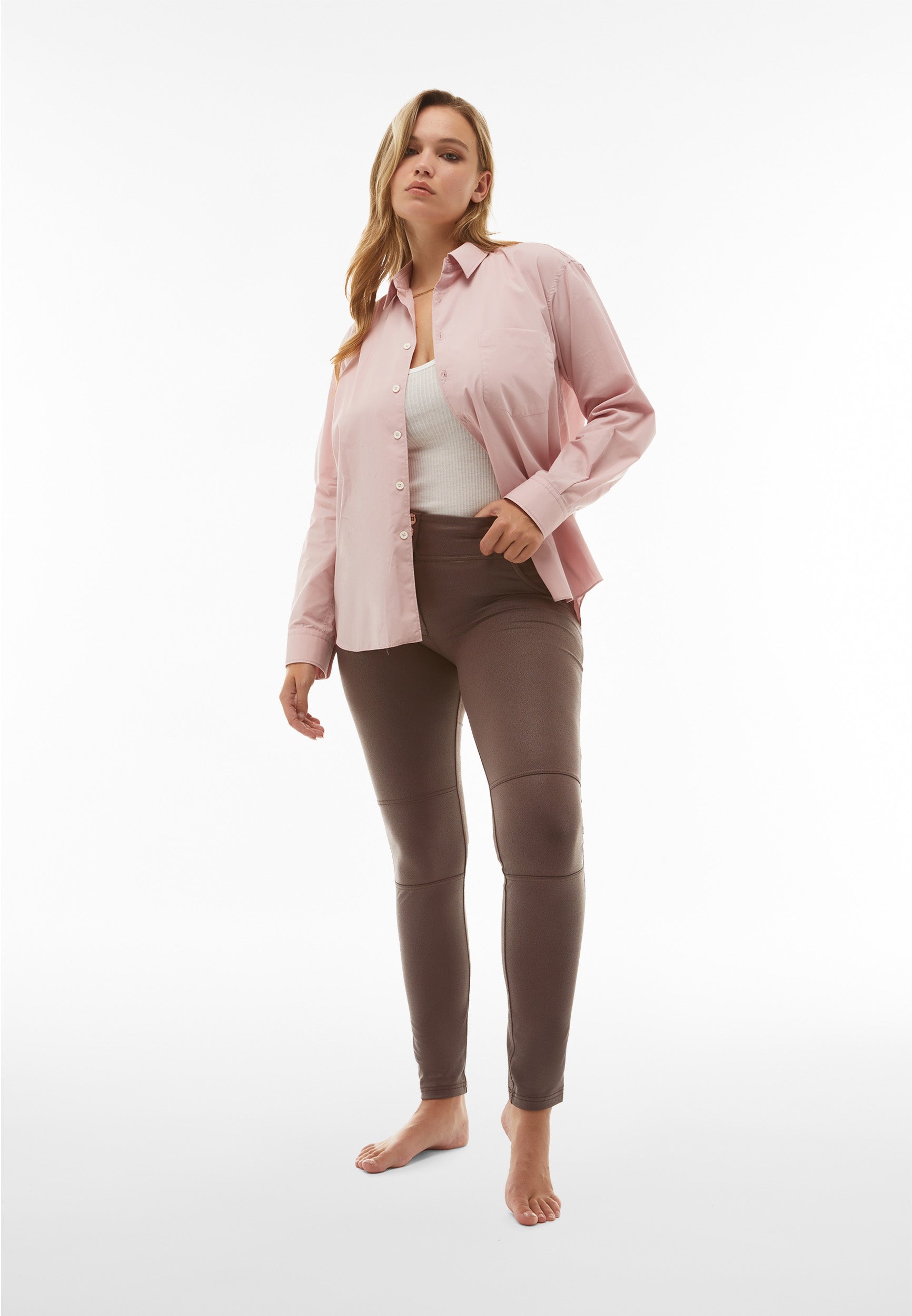freddy-wr-up-pantalon-taille-haute-similicuir-semi-brillant image 2