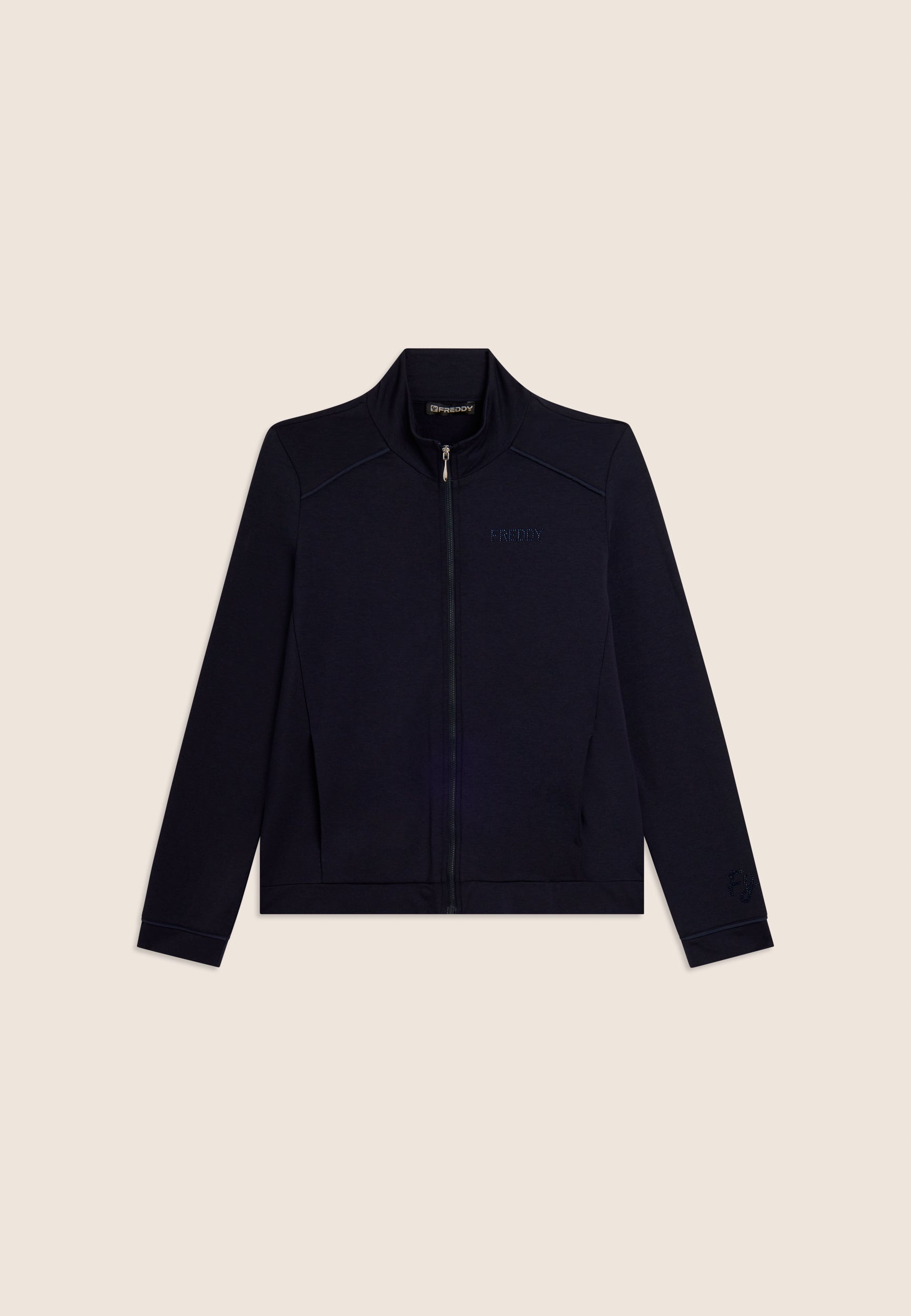 freddy-sweat-zipp-femme-bas-asym-trique-logo-strass image 8