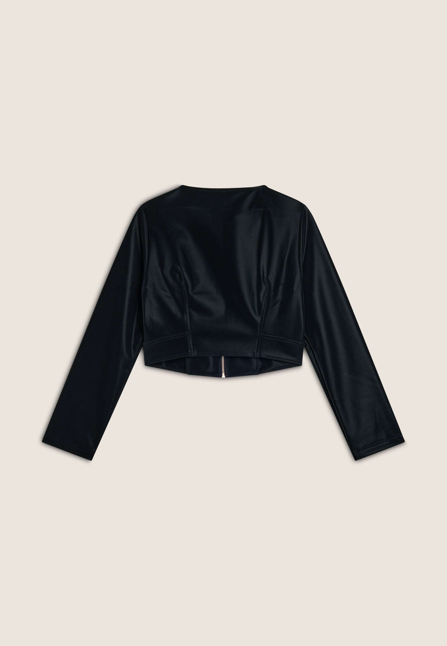 freddy-veste-courte-femme-similipelle-lucida-effet-wet-zip image 6