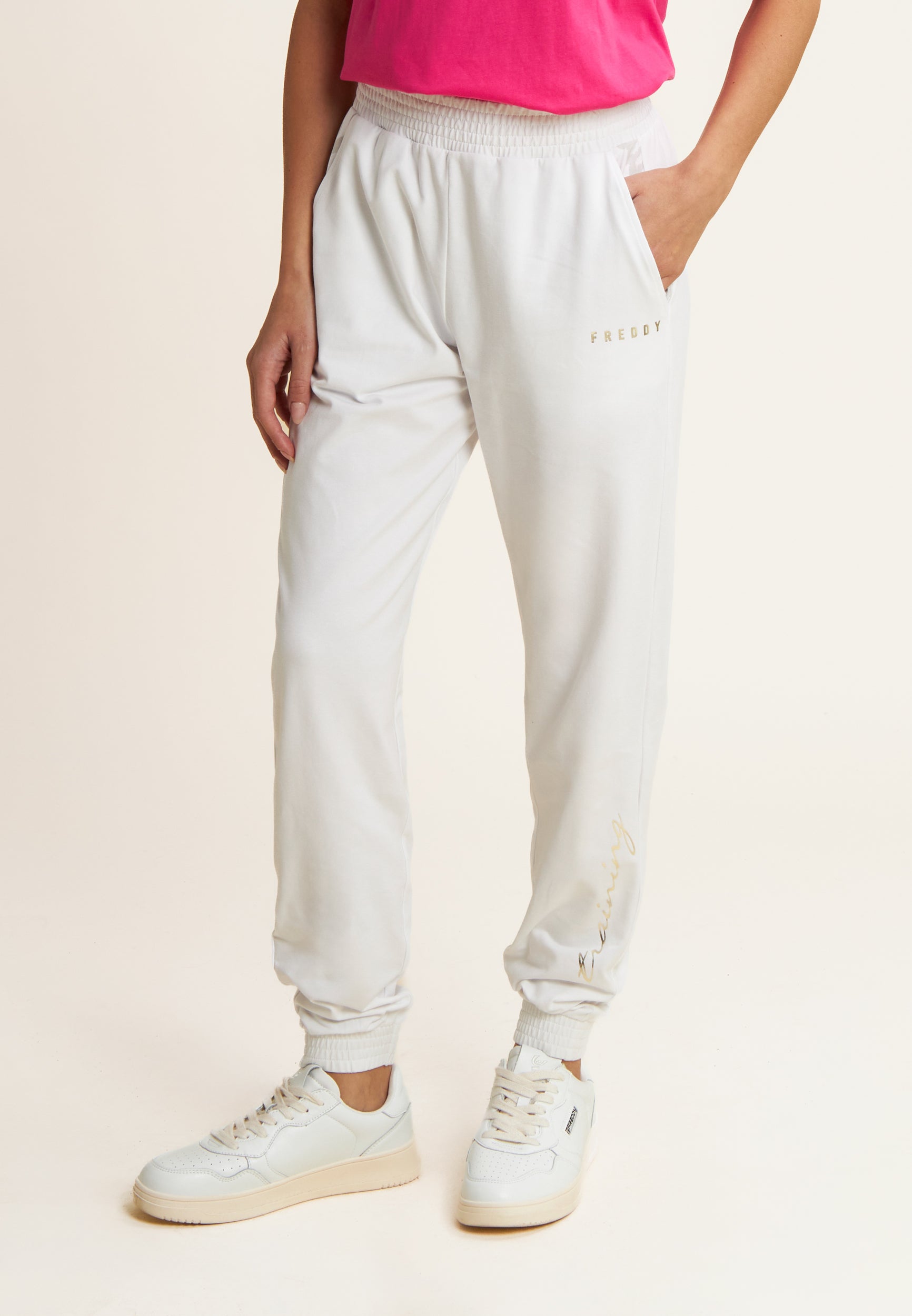 freddy-pantalon-training-femme-heavy-jersey-floreale image 1