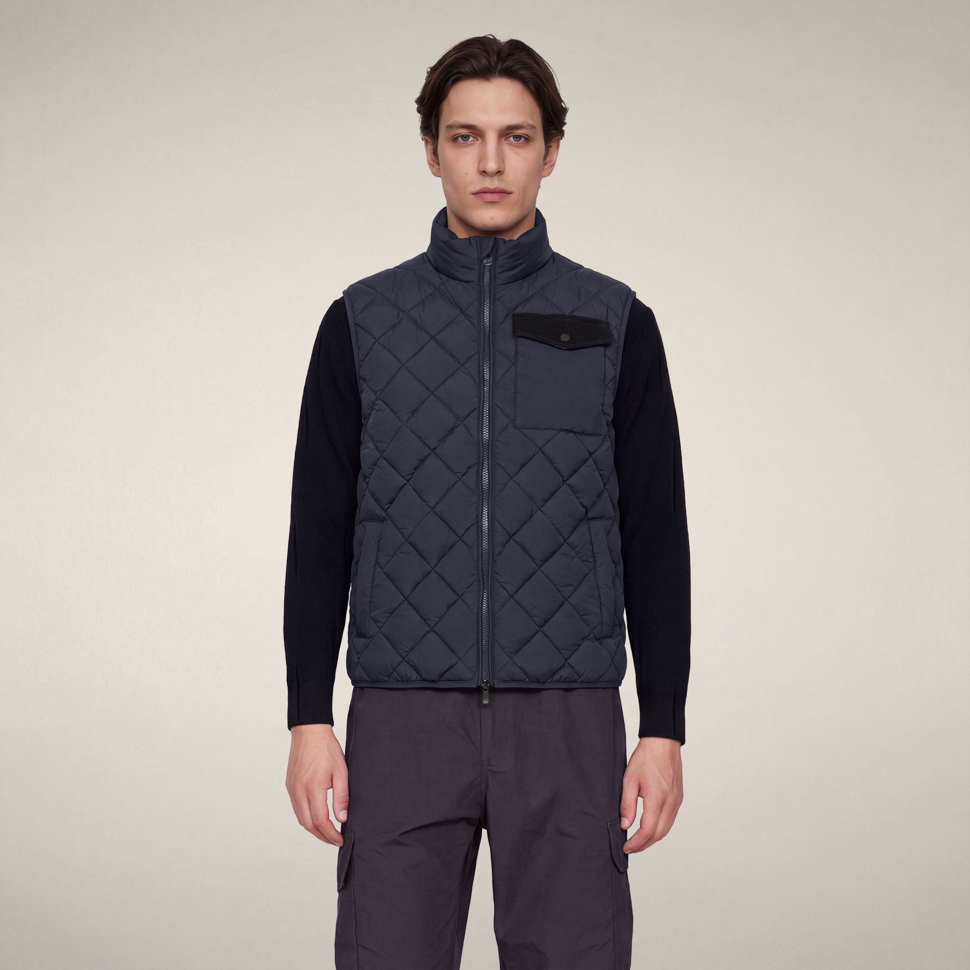 save-the-duck-fabrice-gilet-matelasse-homme-bleu-noir image 5