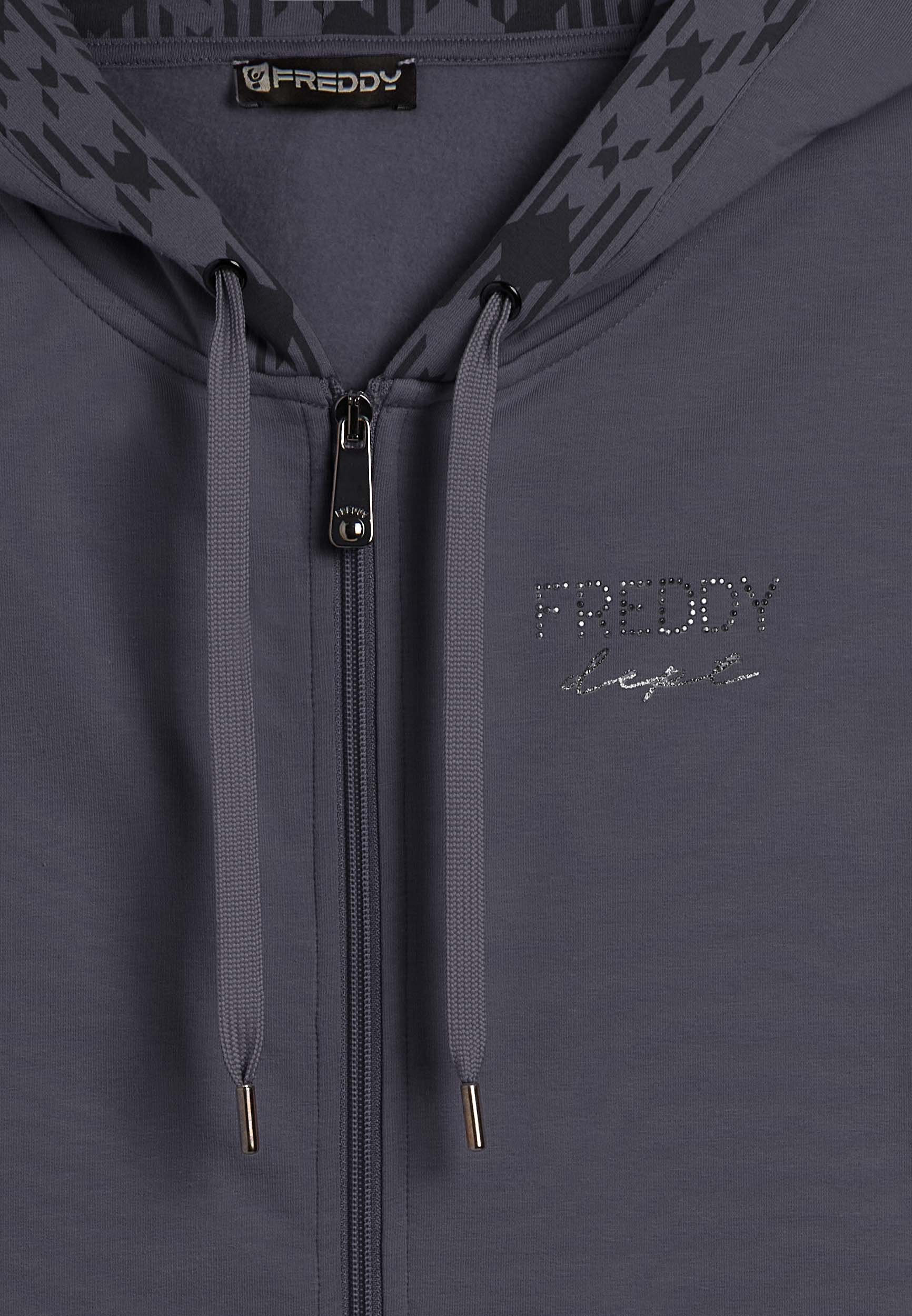 freddy-sweat-capuche-zipp-femme-motif-g-om-trique image 6