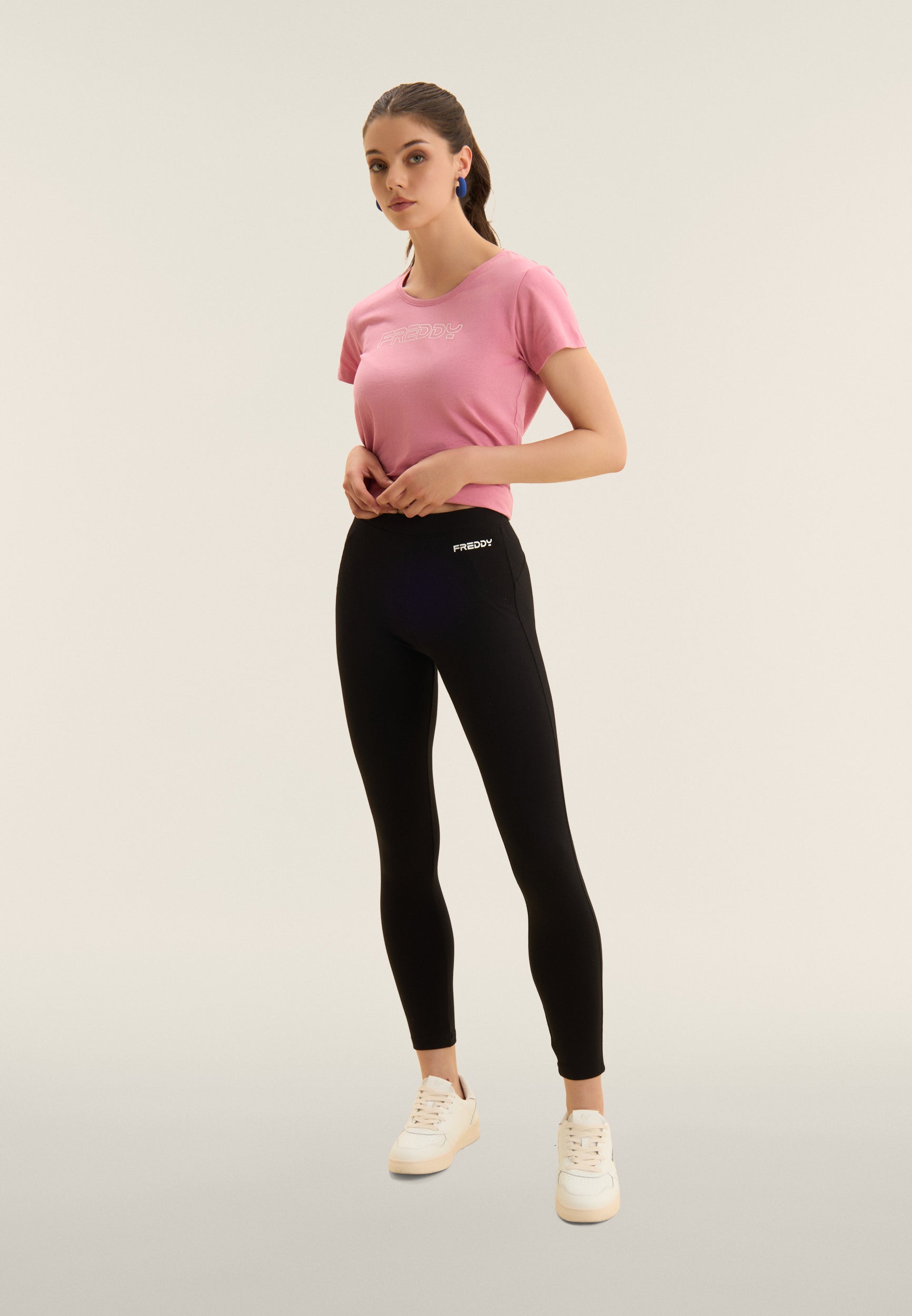 freddy-legging-7-8-coton-logo-glitter-taille-regular image 2