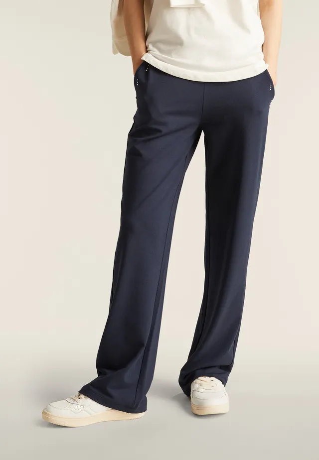 freddy-pantalon-comfort-fit-jambe-droite-french-terry-modal-strass image 1