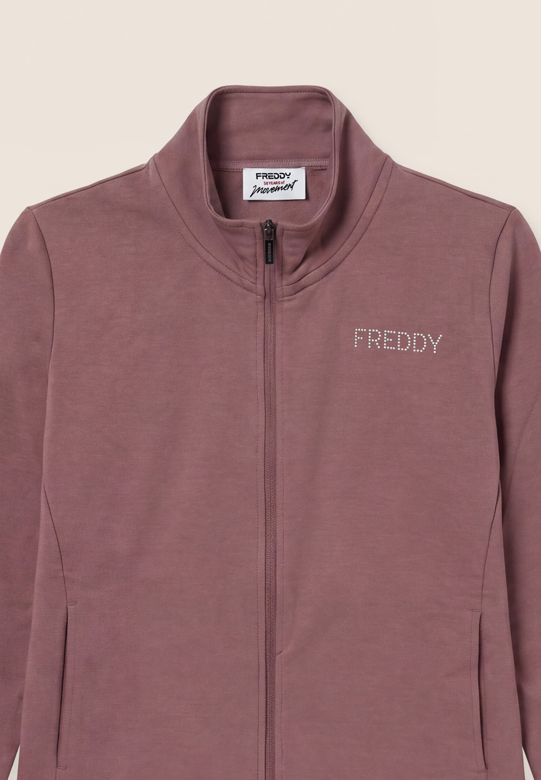freddy-surv-tement-femme-zip-col-haut-molleton-gratt image 7