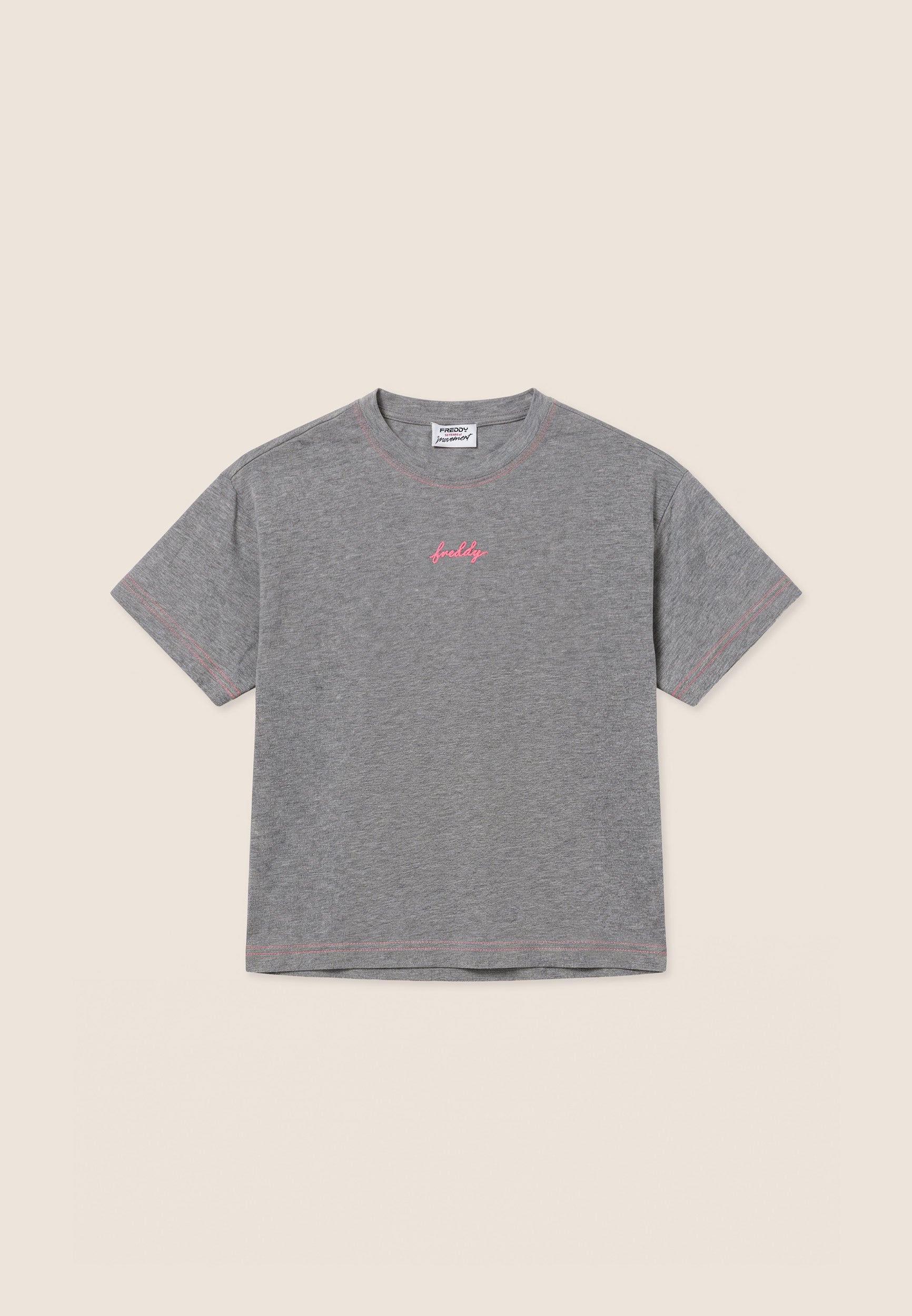 freddy-t-shirt-femme-comfort-jersey-m-lang-d-tails-fluo image 1