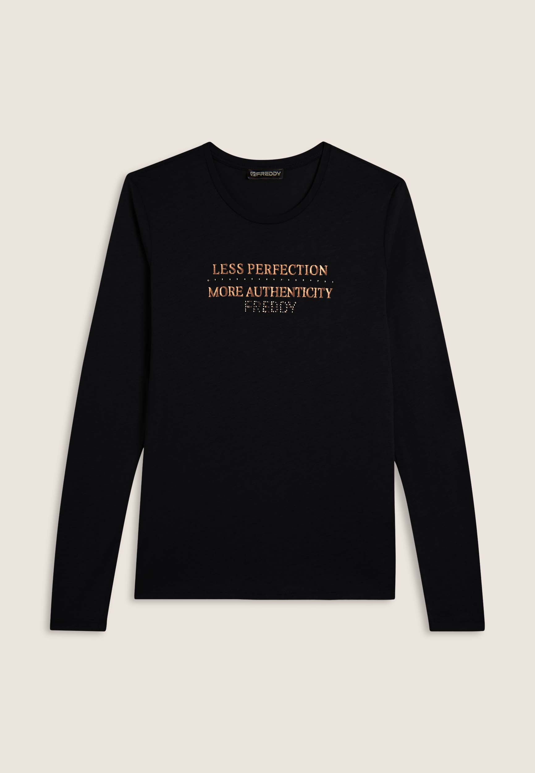 freddy-t-shirt-femme-manches-longues-graphique-metallis image 5