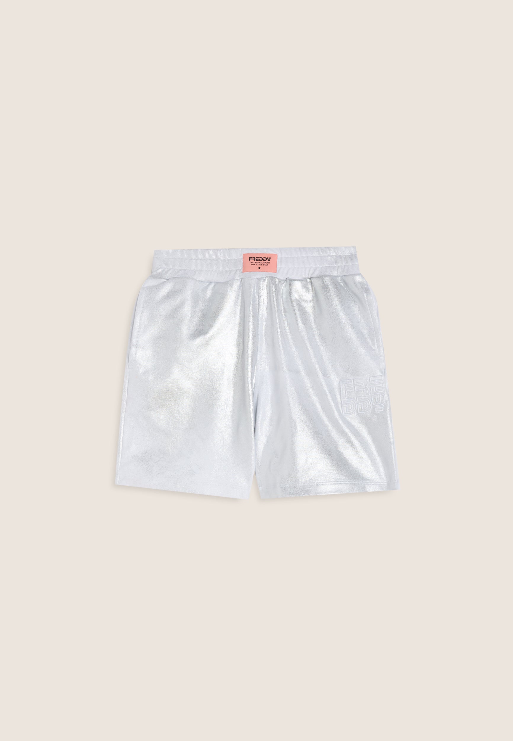 freddy-wr-up-short-fille-coton-coated-argent image 1