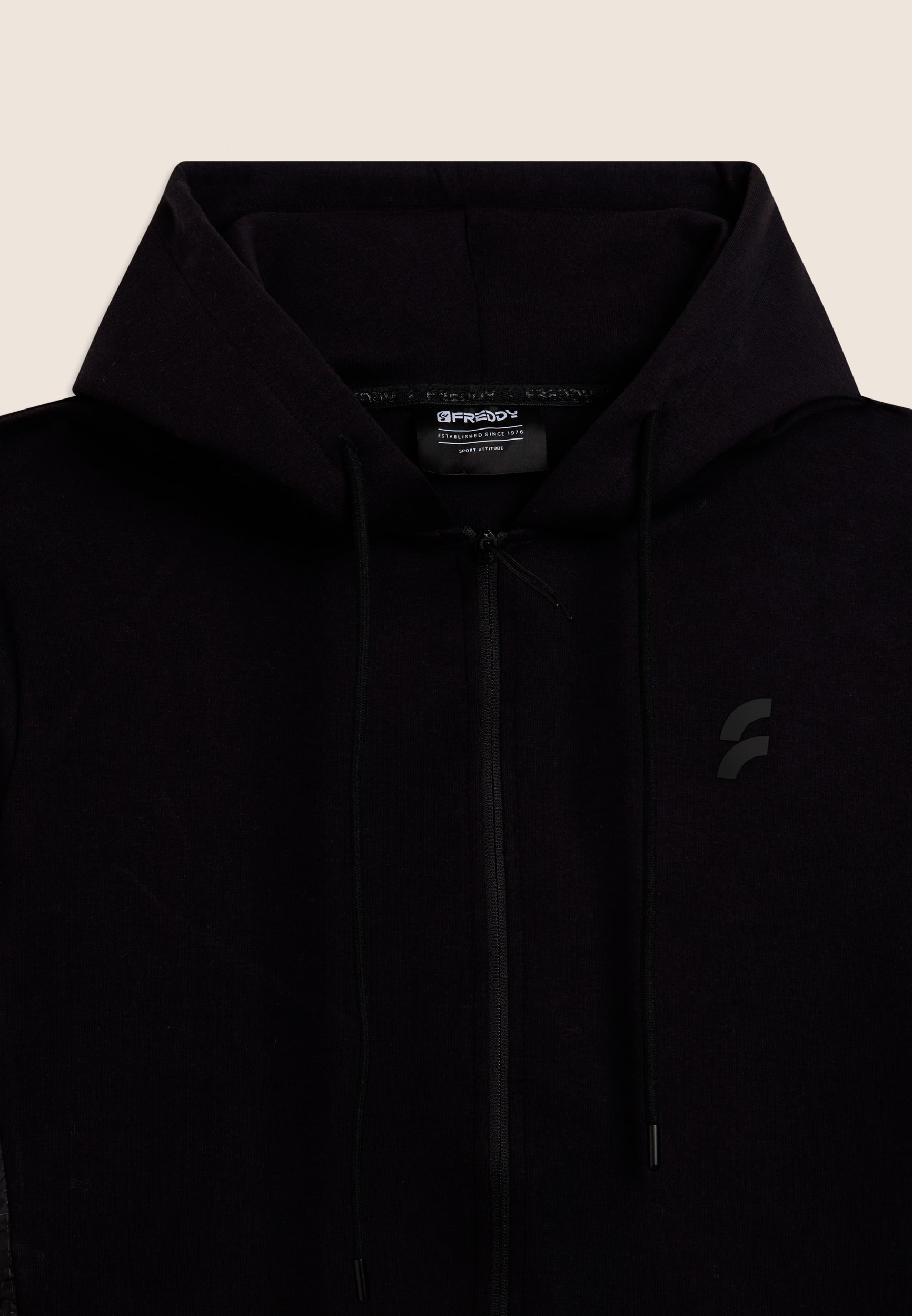 freddy-felpa-full-zip-homme-capuche-avec-inserts-techniques image 3