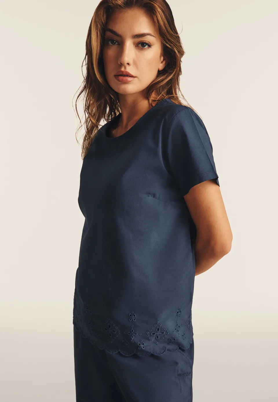 freddy-t-shirt-regular-coton-broderie-sangallo image 1