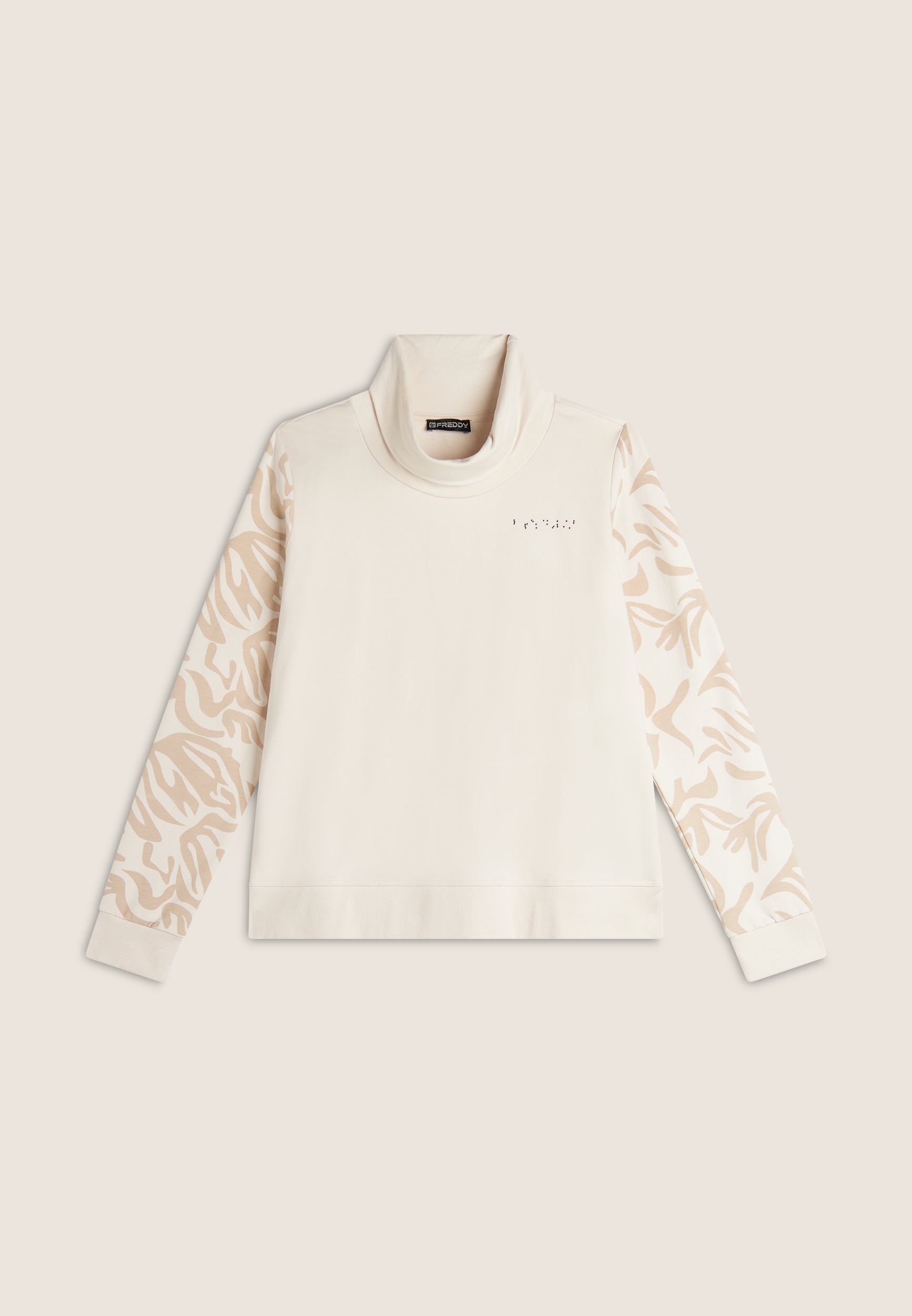 freddy-sweat-femme-comfort-col-haut-manches-florales image 5