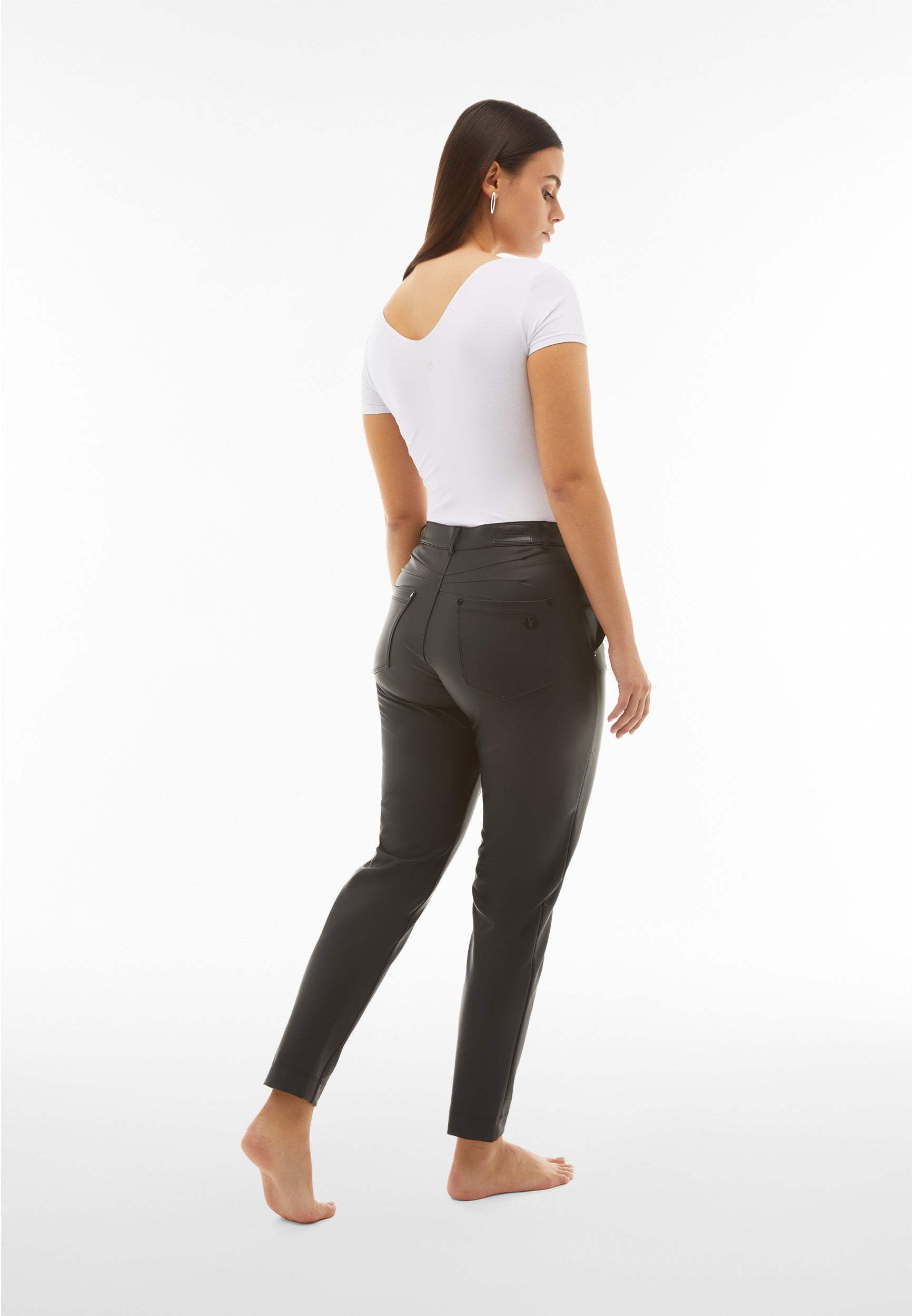 freddy-black-pantalon-coated-superskinny-taille-haute-effet-cuir image 3
