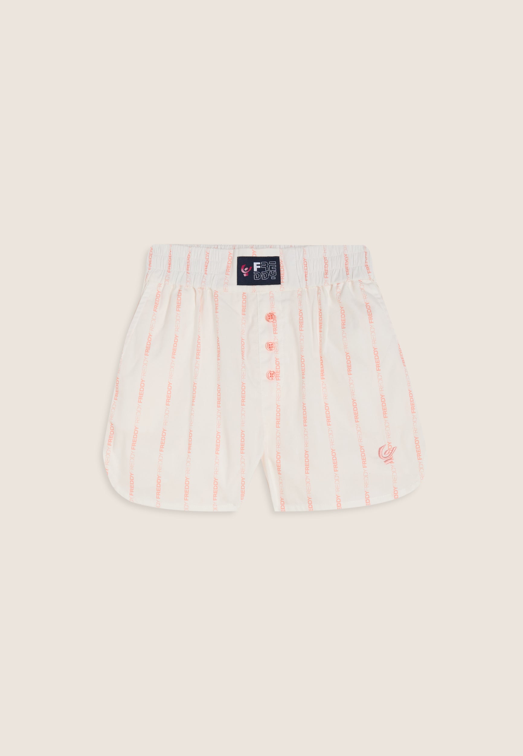 freddy-pantaloncini-bambina-short-coton-fille-rayures-logot-es image 1