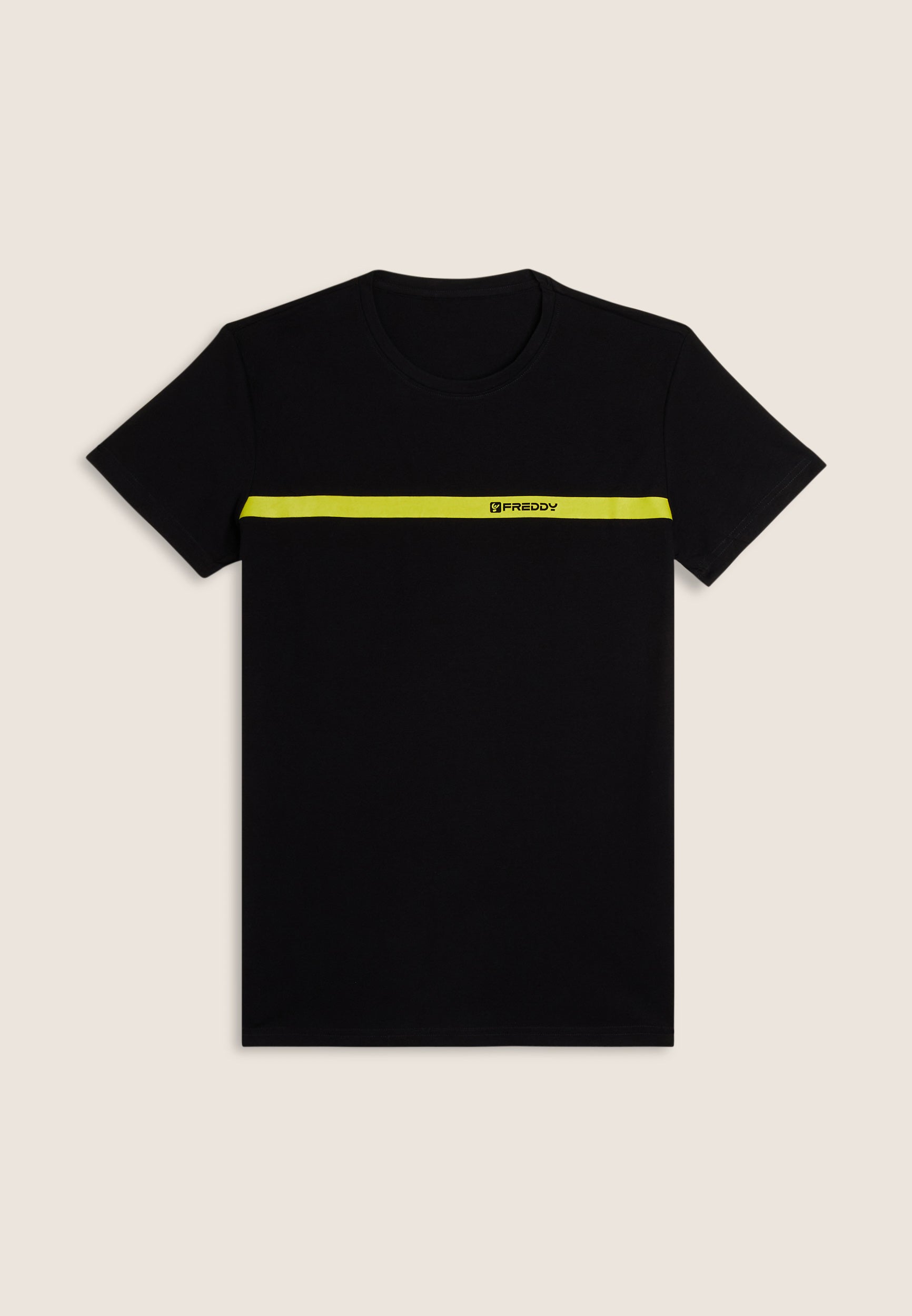 freddy-t-shirt-homme-regular-bande-contrast-e-logo image 7
