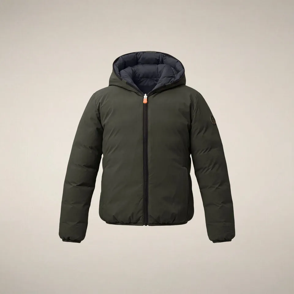 save-the-duck-oliver-veste-r-versible-enfant-vert-fonc image 1