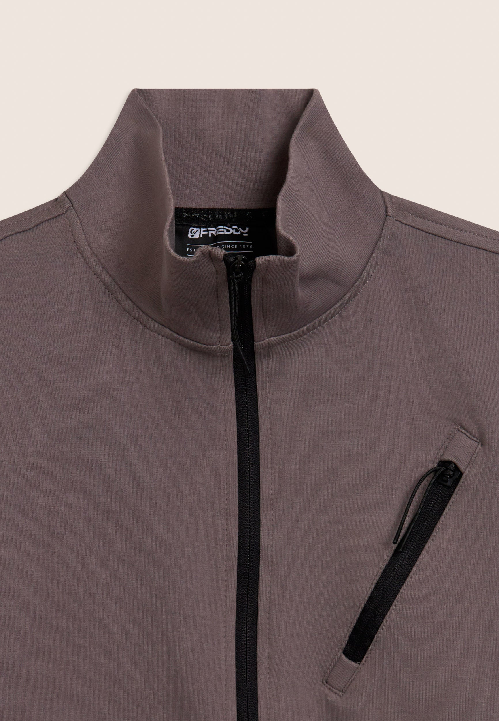 freddy-sweat-full-zip-homme-col-haut-coton-stretch image 3