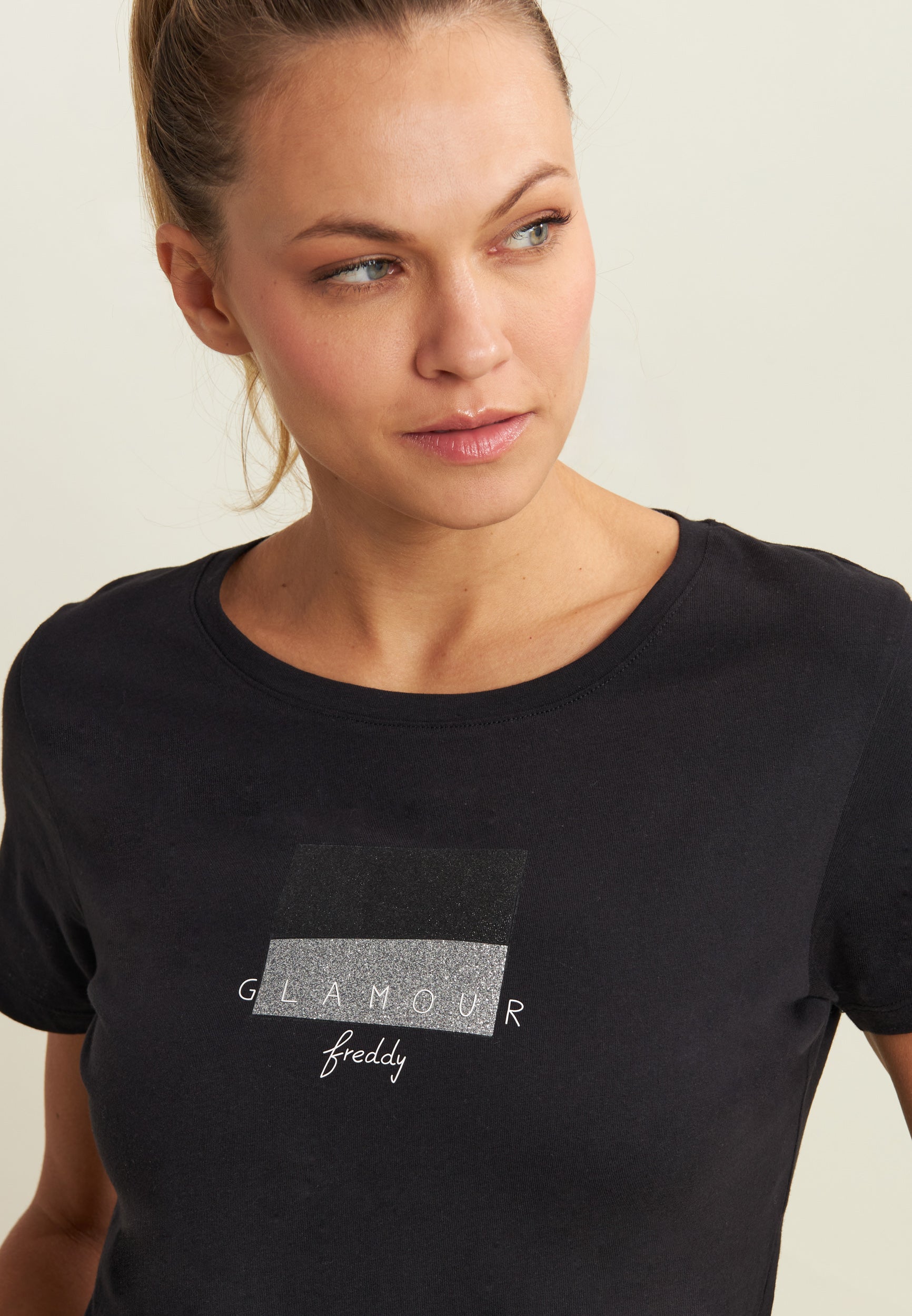 freddy-t-shirt-glamour-glitter-en-jersey-supima image 3