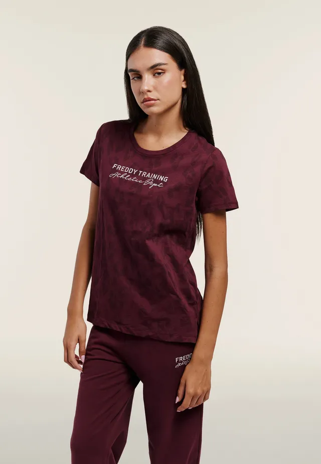 freddy-t-shirt-femme-regular-imprim-l-opard image 1