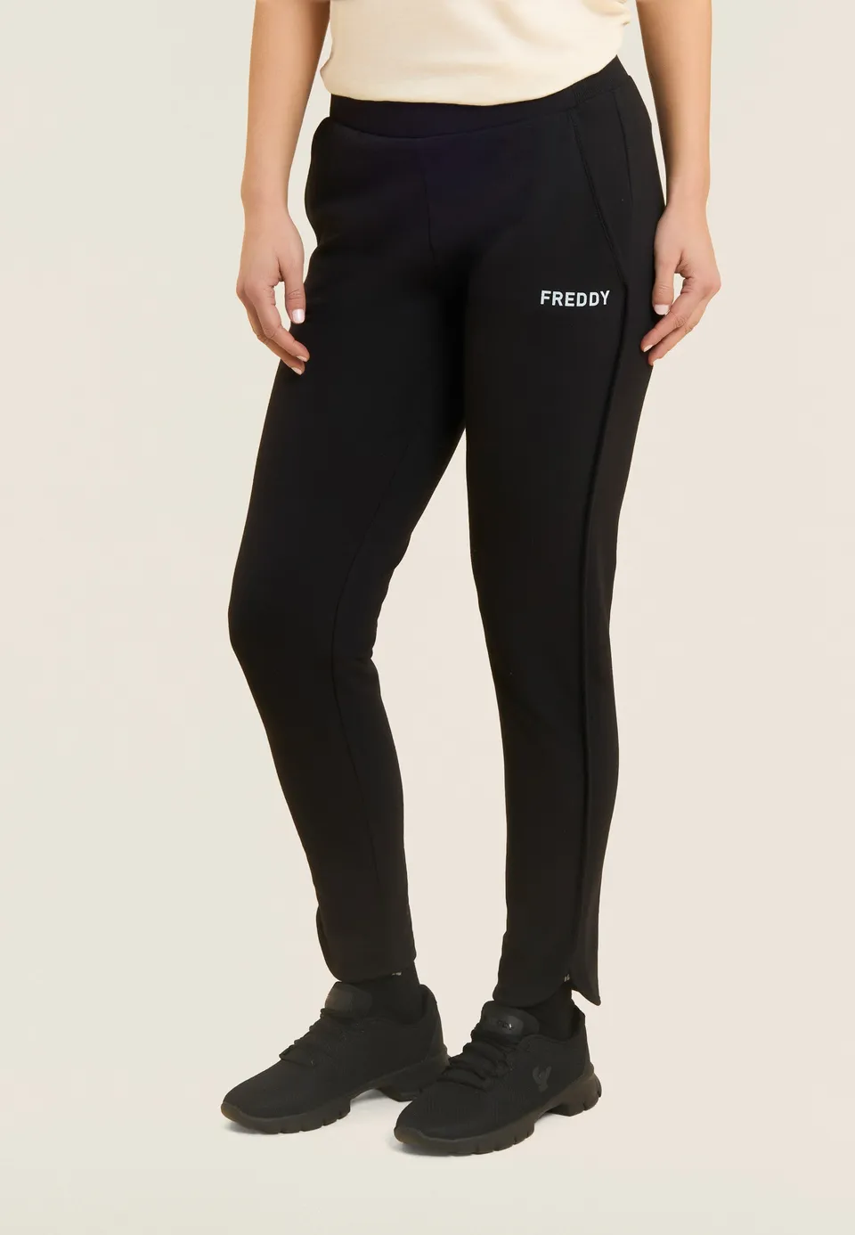 freddy-pantalon-7-8-french-terry-taille-sculptante-femme image 1