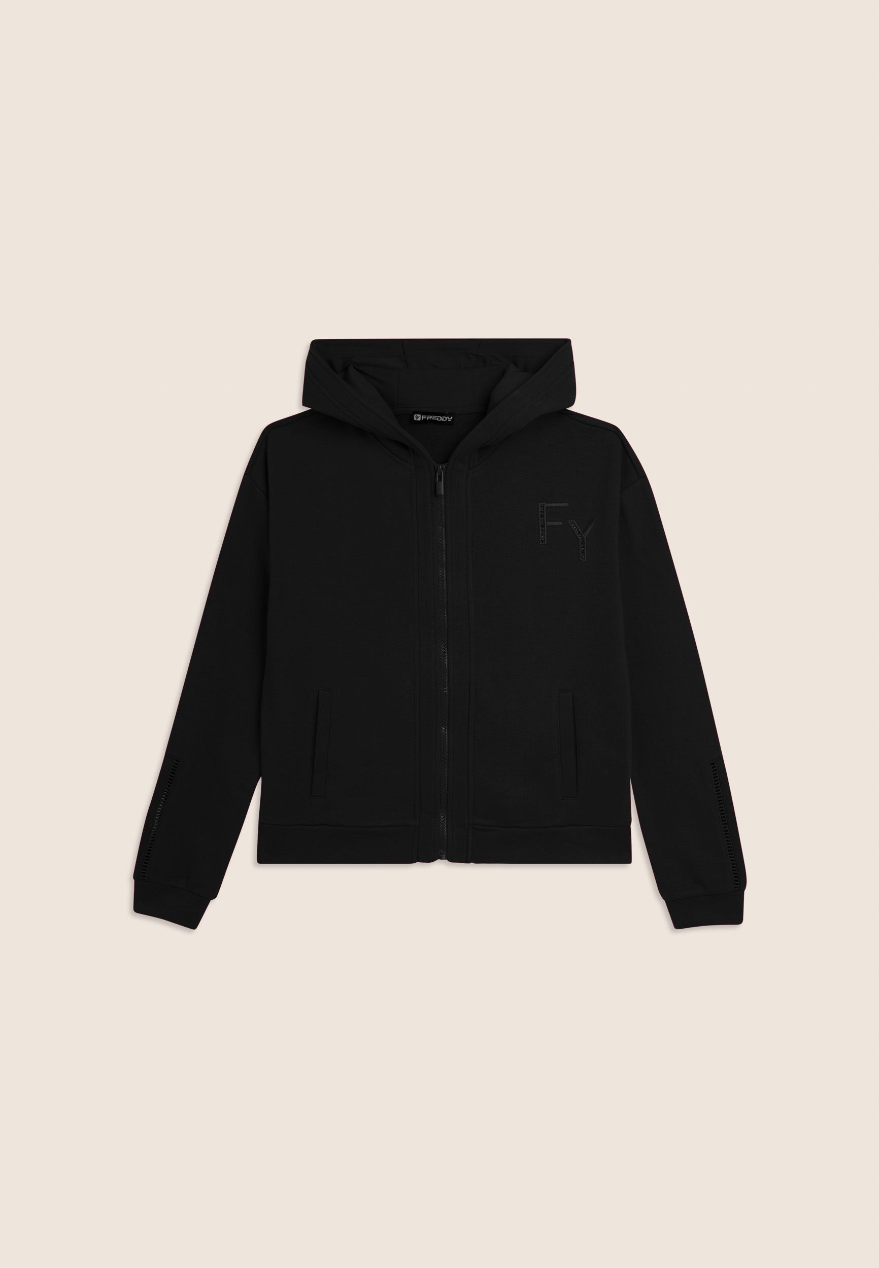 freddy-sweat-femme-capuche-full-zip-french-terry image 6