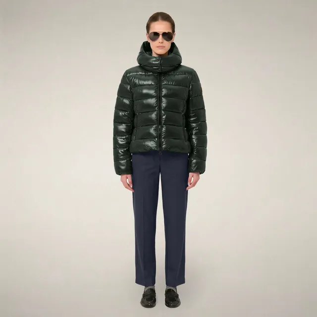 save-the-duck-cosmary-doudoune-slim-femme-vert-nori image 1