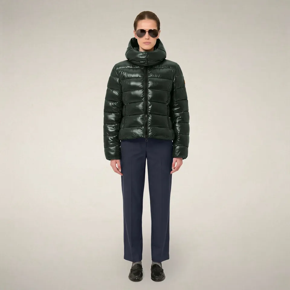 save-the-duck-cosmary-doudoune-slim-femme-vert-nori image 1