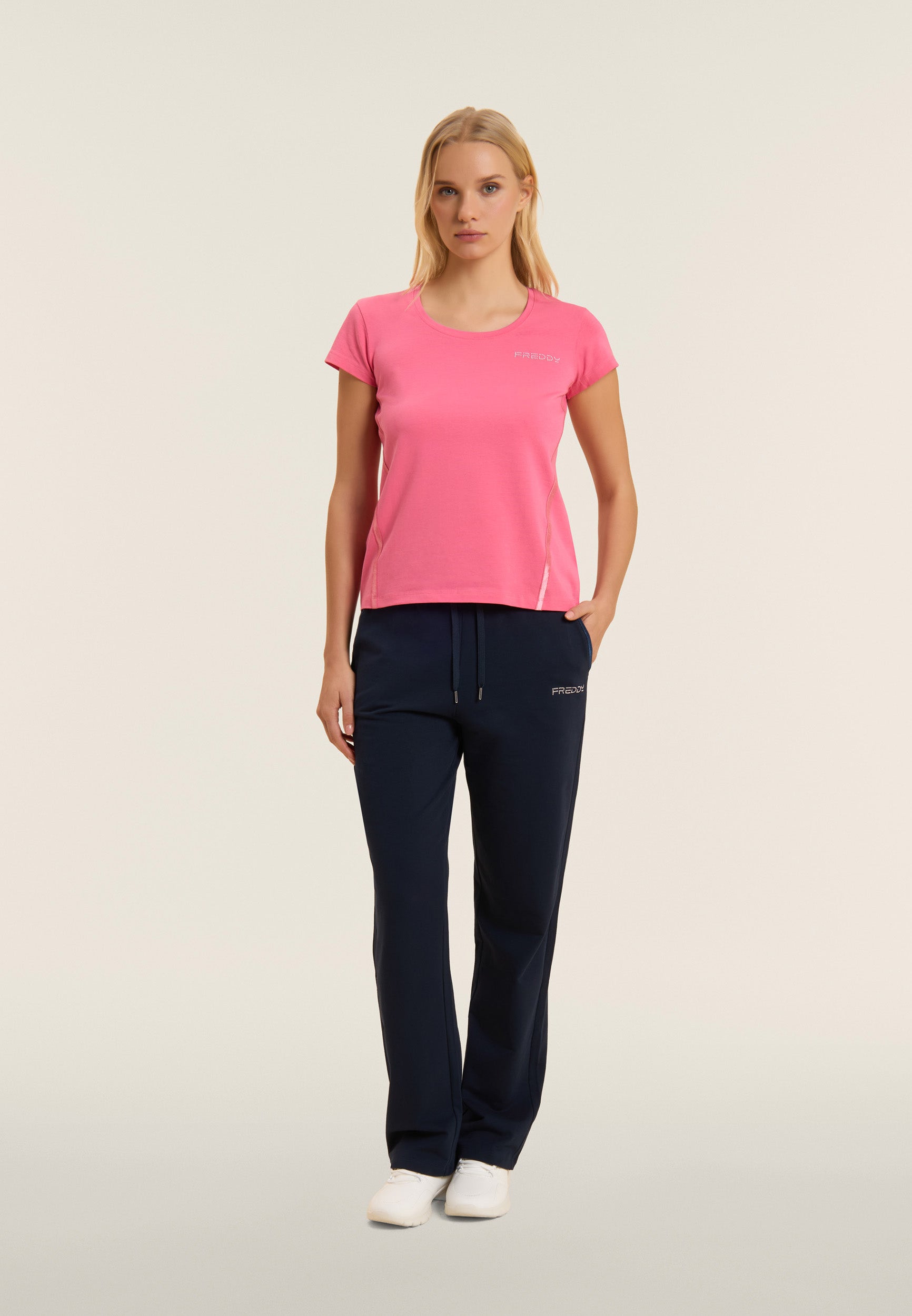 freddy-pantalon-sport-comfort-fit-jambe-droite-logo-perles image 2
