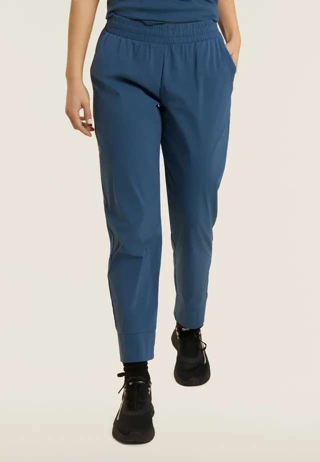 freddy-pantalon-cropped-carotte-en-popeline-stretch-femme image 1
