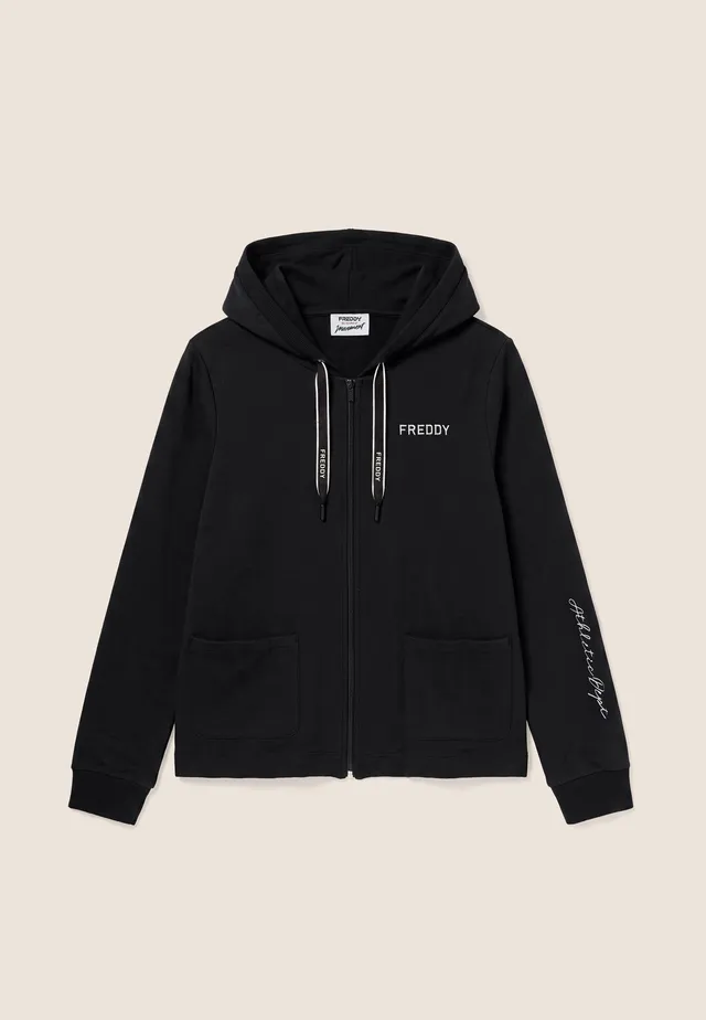 freddy-sweat-femme-full-zip-capuche-poches-regular-fit image 1