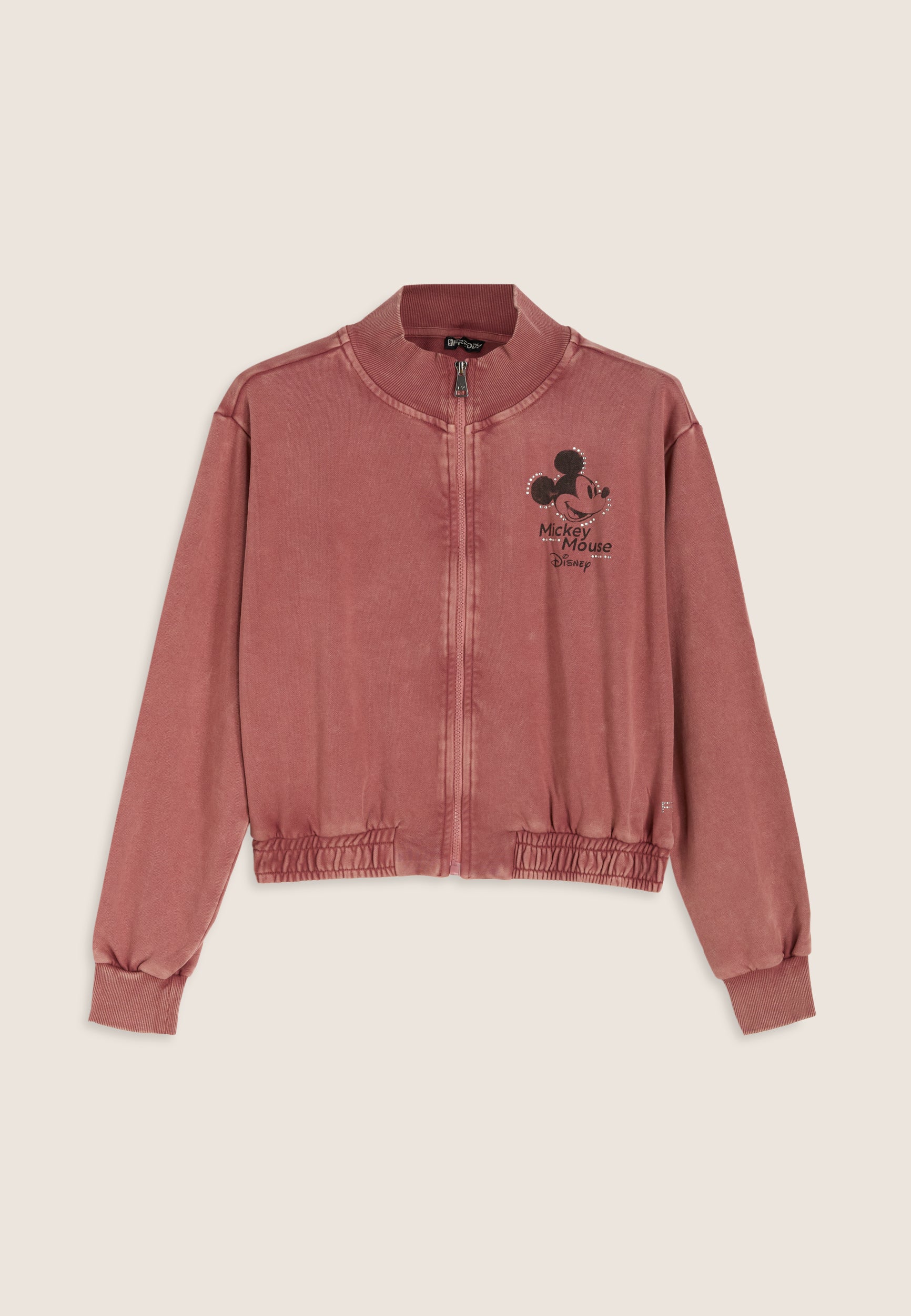 freddy-sweat-bomber-cropped-zip-disney-mickey-strass-femme image 8