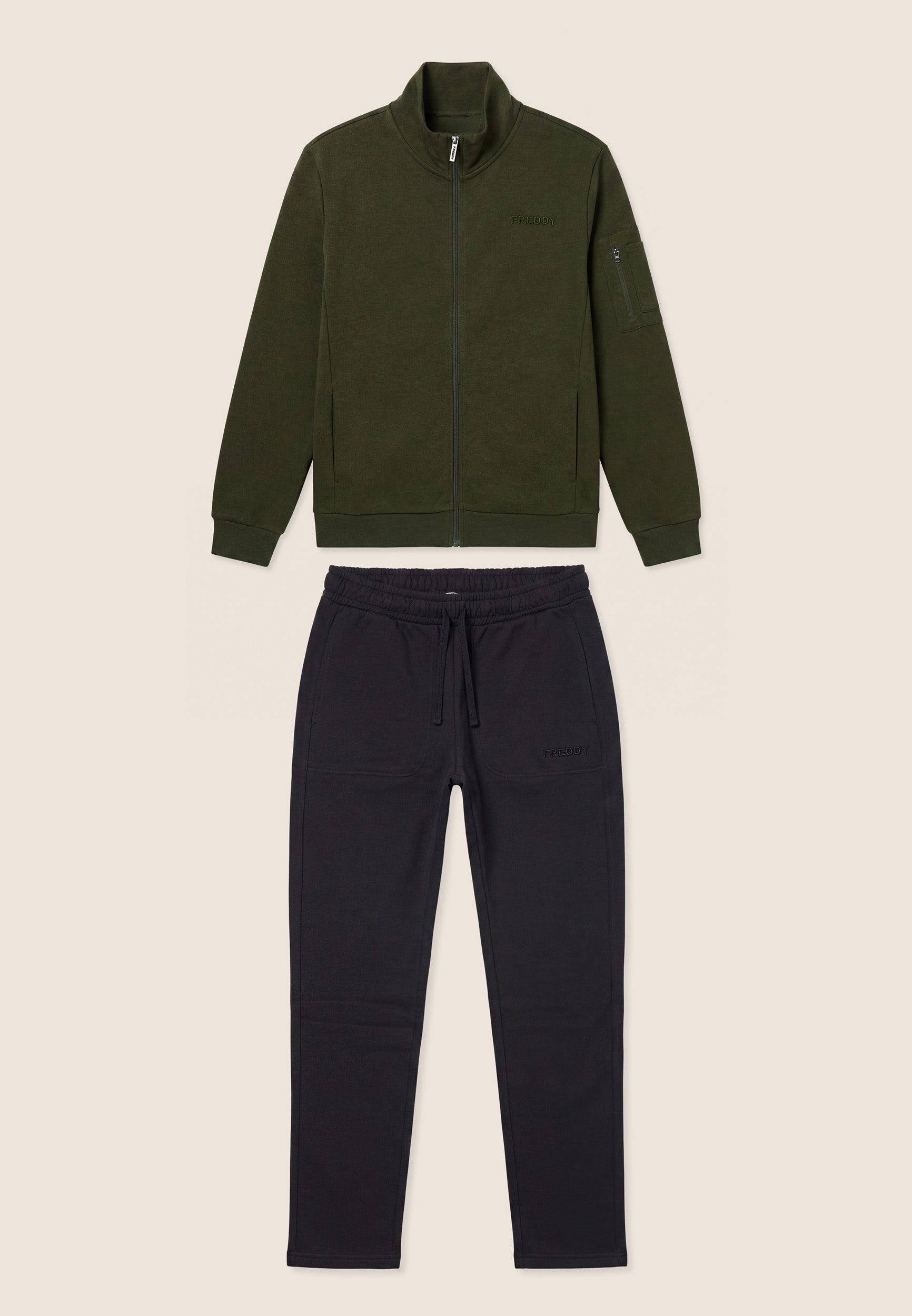 freddy-surv-tement-homme-zipp-col-haut-molleton-gratt image 4